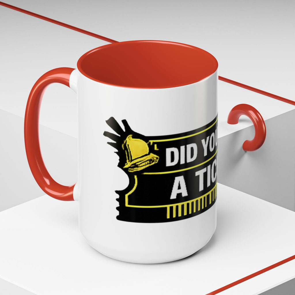 "Did You Submit a Ticket?" Accent Coffee Mug — Support Desk Humor, IT Helpdesk Gift (11/15oz)