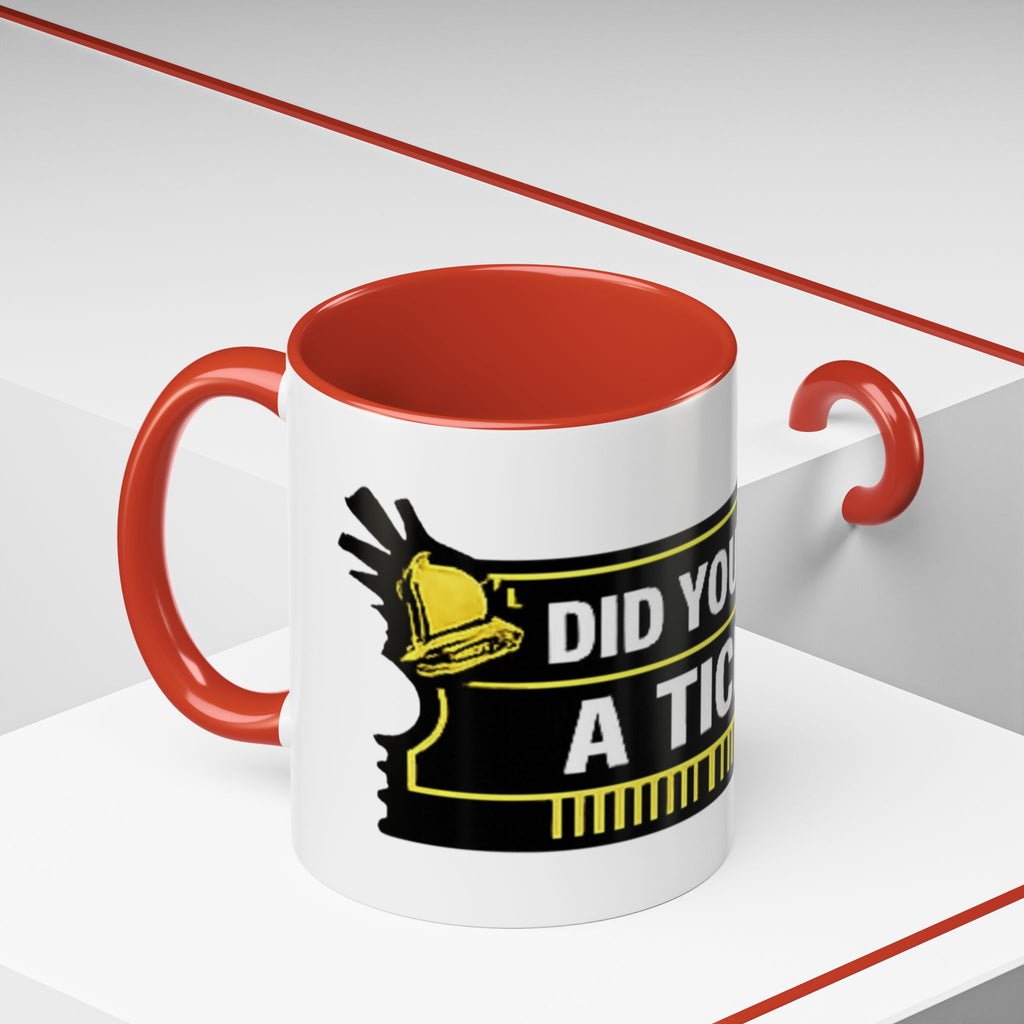 "Did You Submit a Ticket?" Accent Coffee Mug — Support Desk Humor, IT Helpdesk Gift (11/15oz)