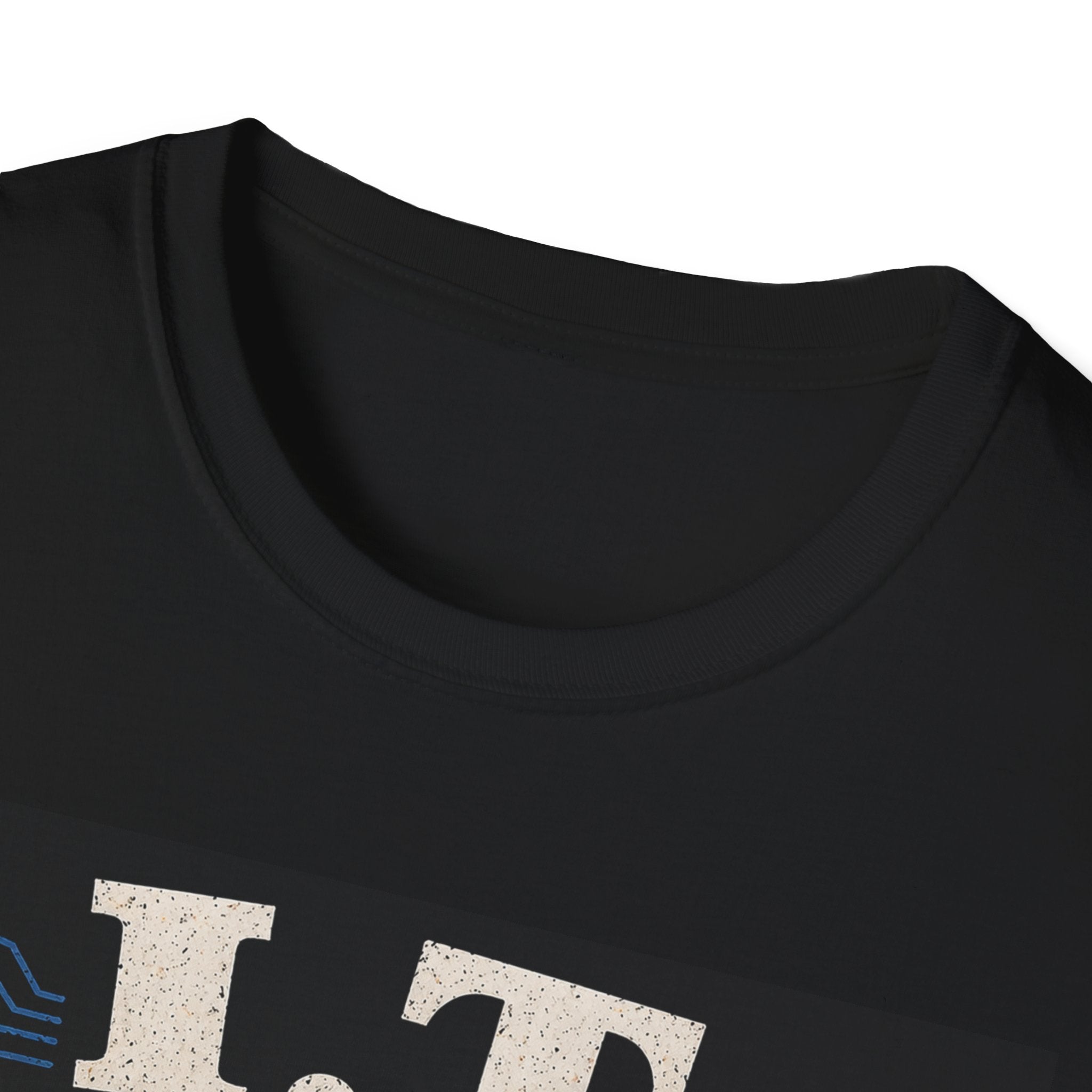 "I.T. Because Panic Is Not a Solution" Funny IT Tech Humor T-Shirt Tech Support Tee
