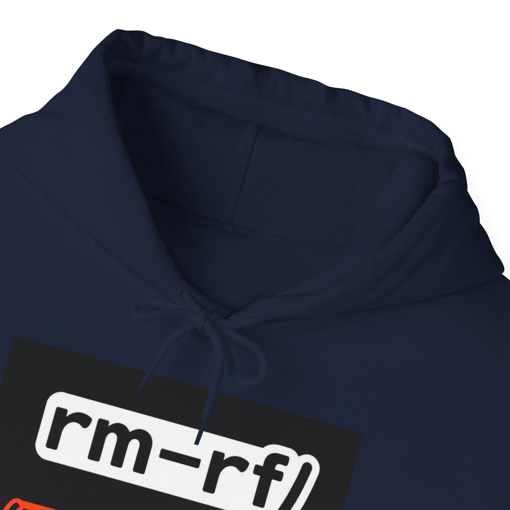 "rm–rf/ (Don't Try This)" — Funny Linux/Devops Command Hoodie