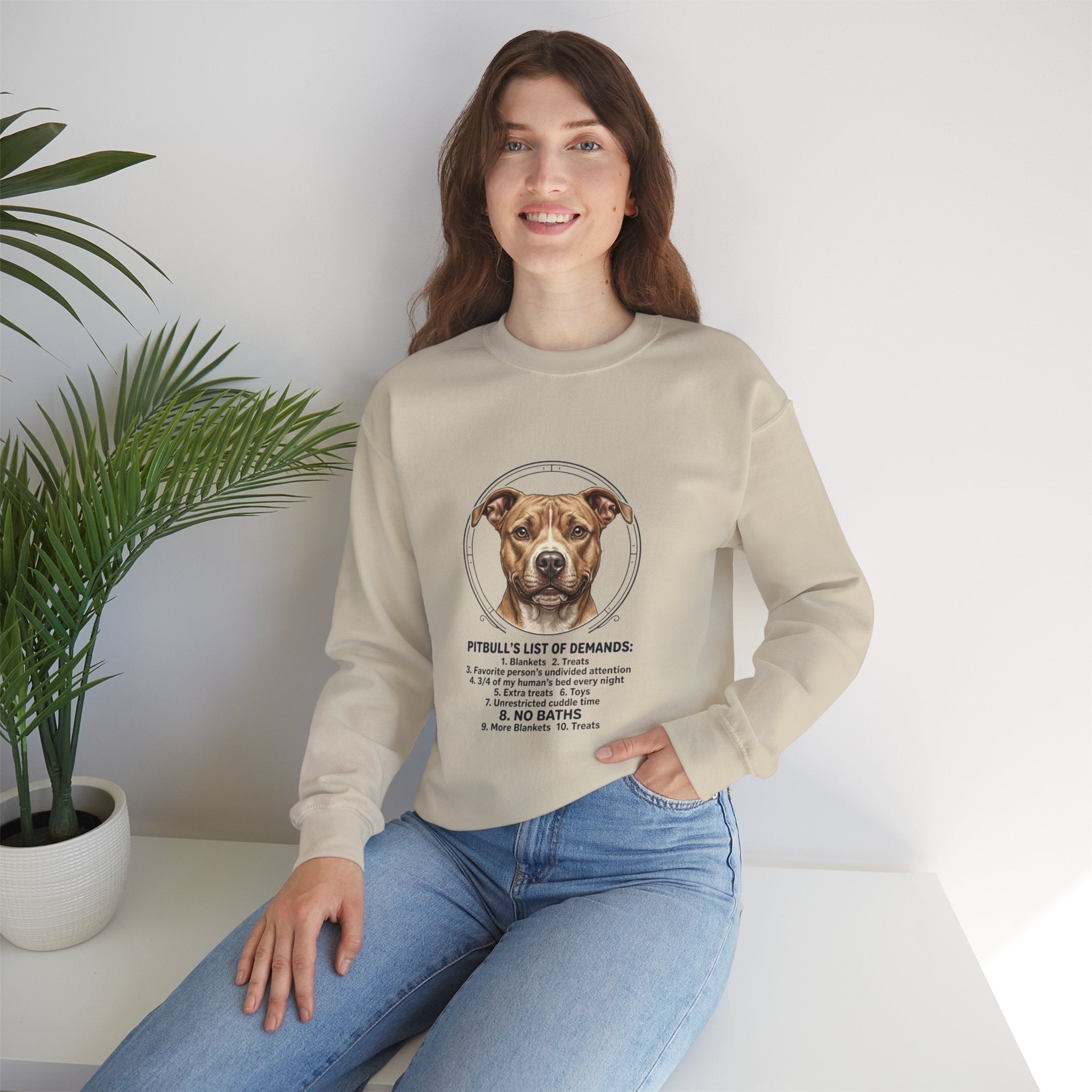 Pitbull Mom Sweatshirt | dog mom, fur baby, rescue pride