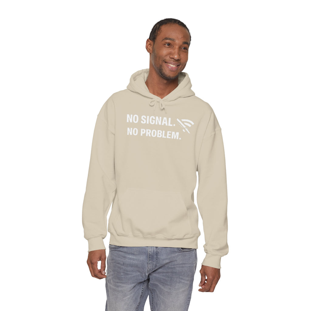 "No Signal, No Problem" IT Humor Unisex Heavy Blend™ Hoodie