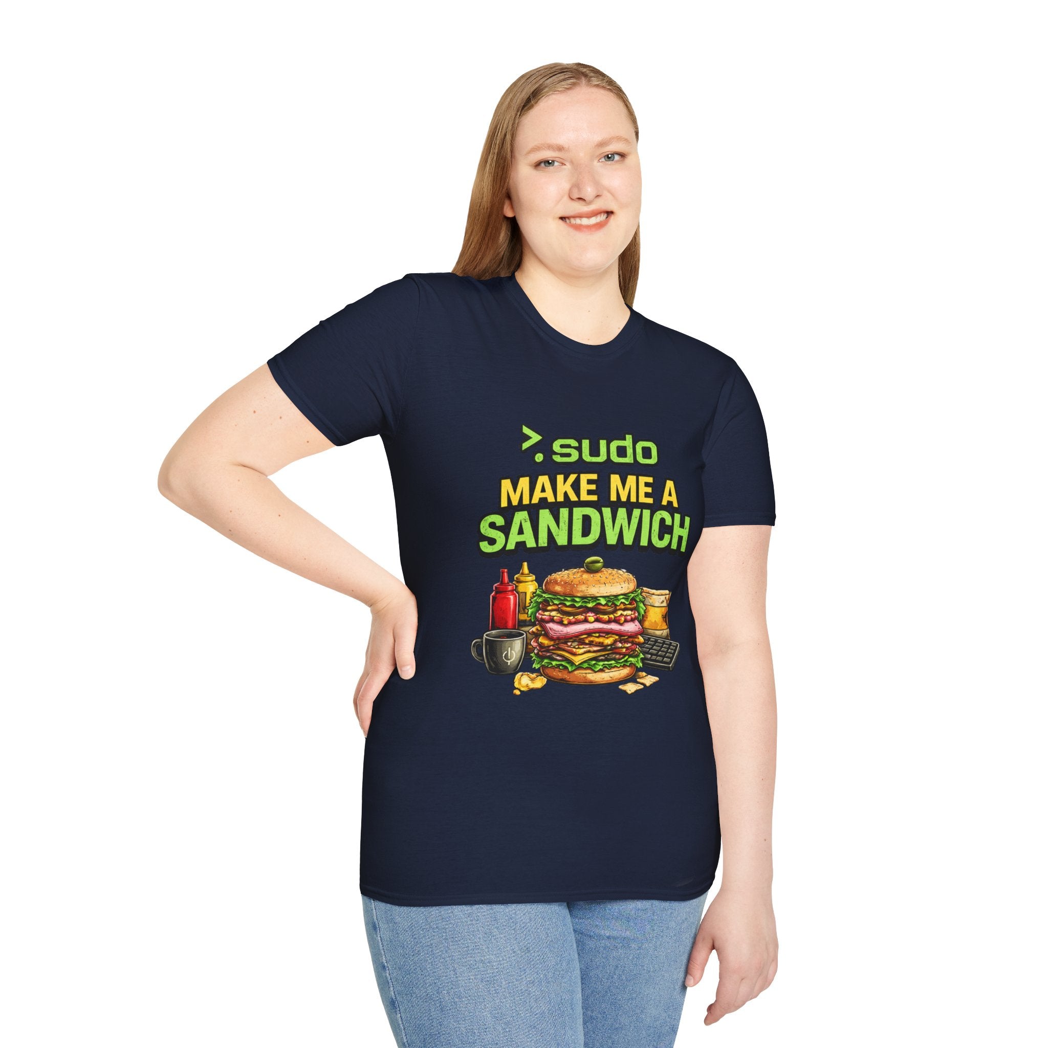 ">. Sudo Make Me a Sandwich" Funny IT T-Shirt — Programmer Tech Humor Tee
