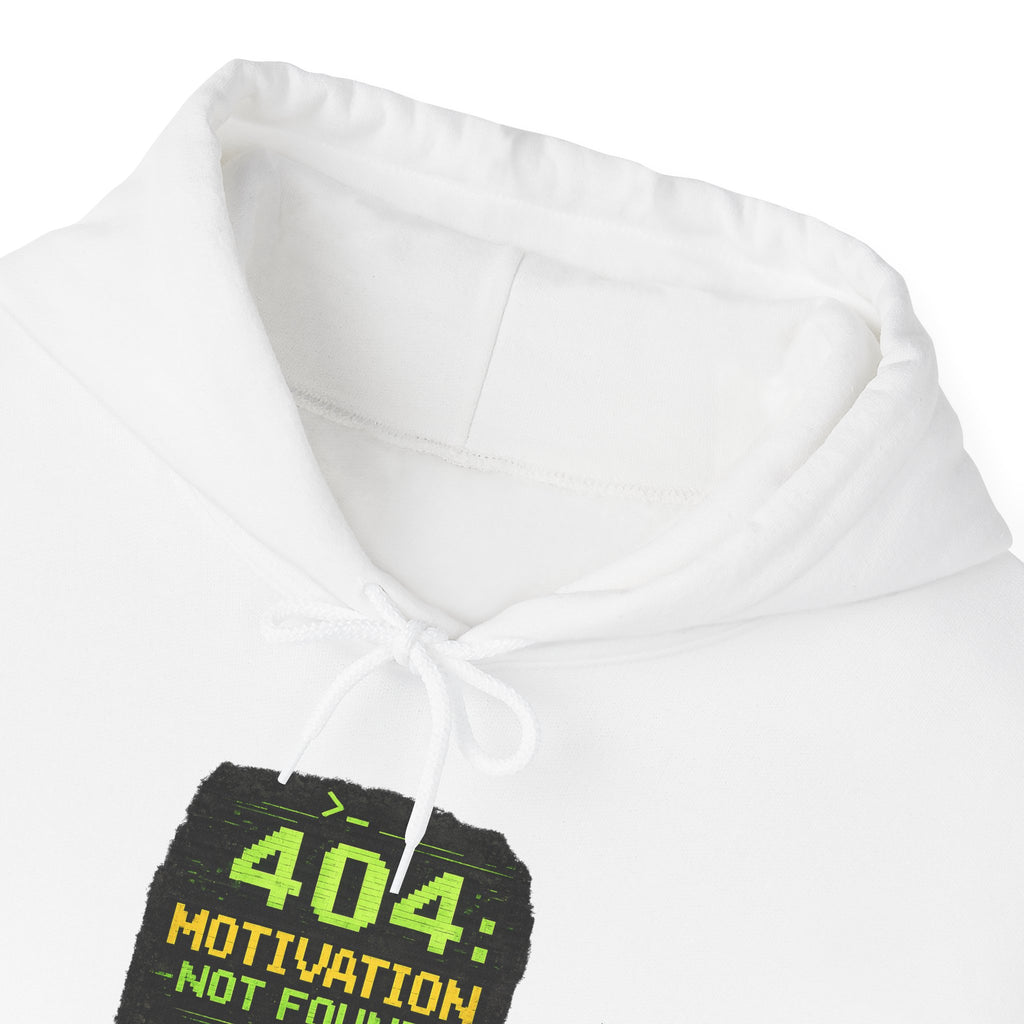 "Error 404 Motivation Not Found" IT Humor Unisex Heavy Blend™ Hoodie