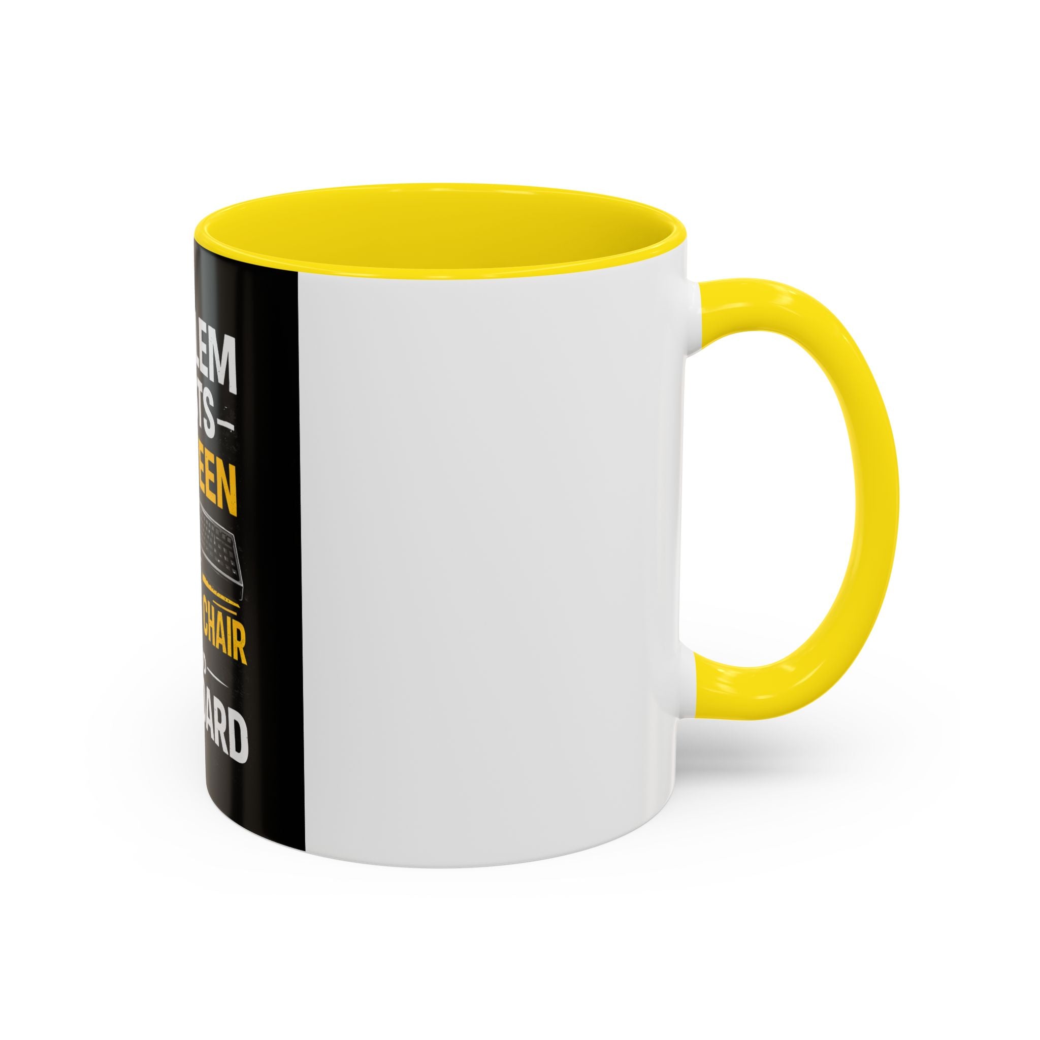 "Problem Exists Between Chair and Keyboard" Funny IT Programmer Office Gift Coffee Mug