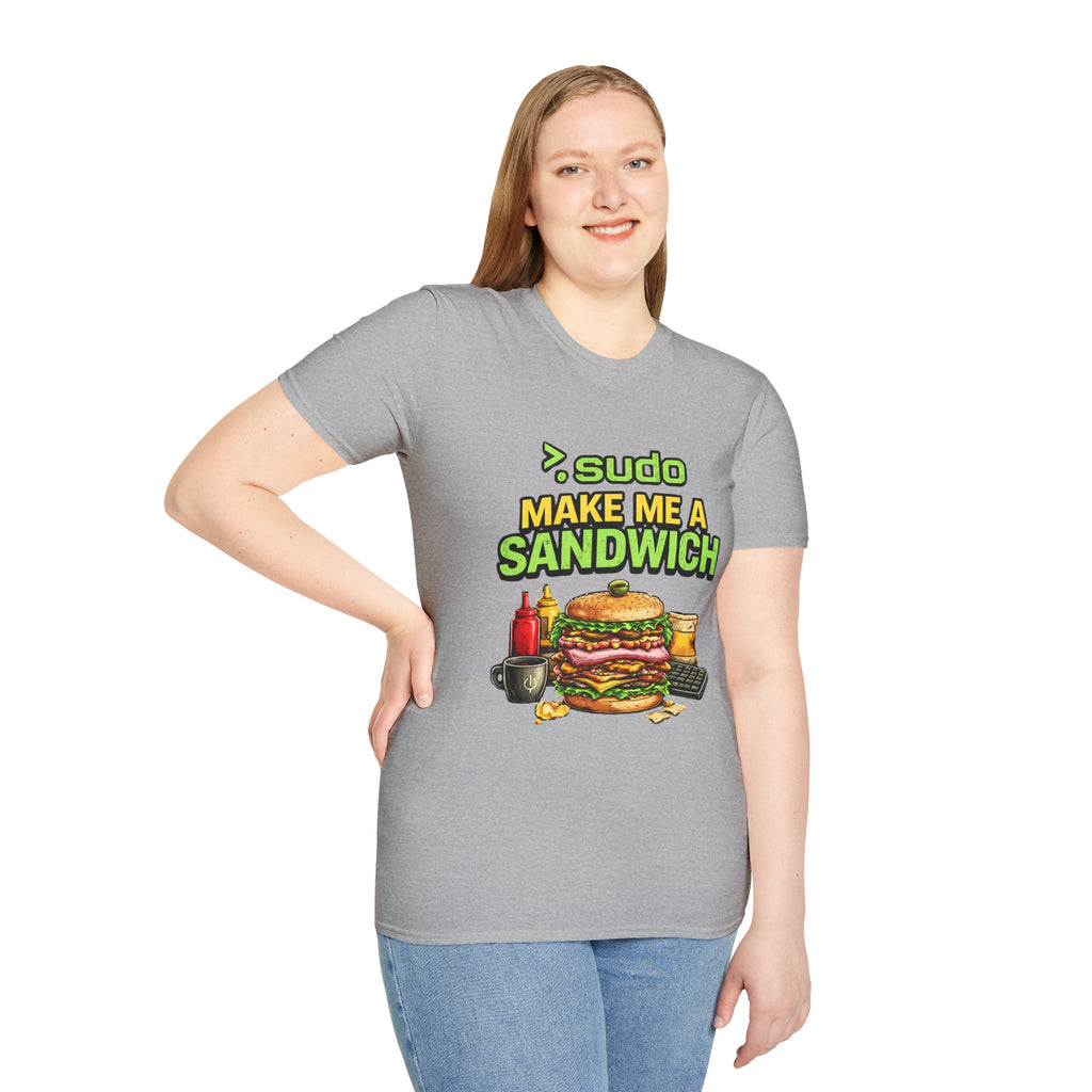 ">. Sudo Make Me a Sandwich" Funny IT T-Shirt — Programmer Tech Humor Tee