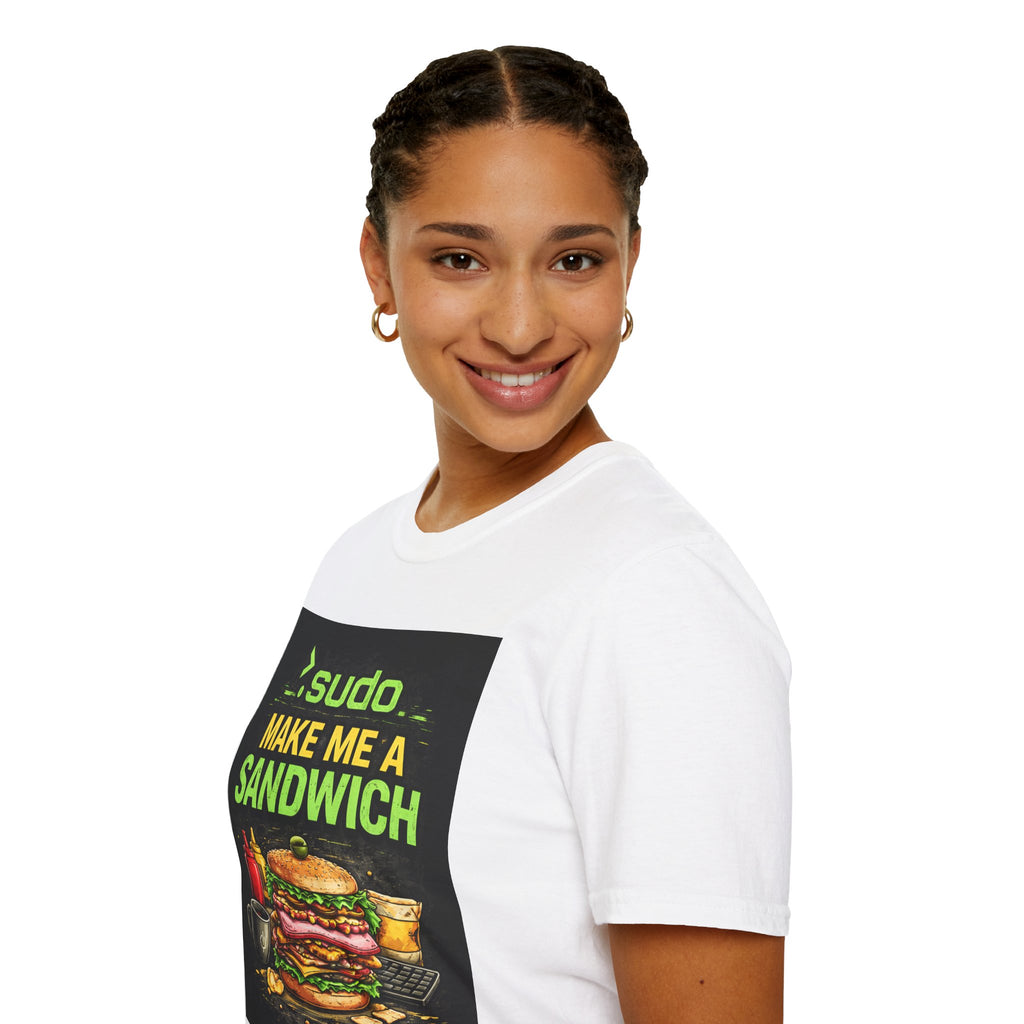 ">. Sudo Make Me a Sandwich" Funny IT T-Shirt — Programmer Tech Humor Graphic Tee