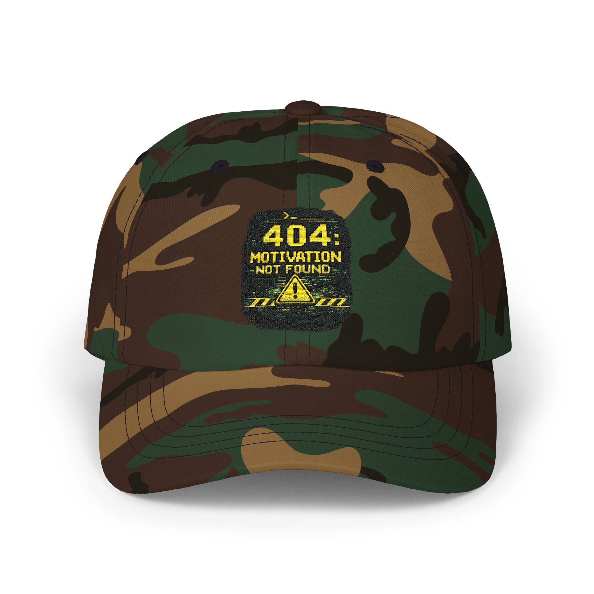 "Error 404 Motivation Not Found" Tech Humor Funny IT Baseball Hat/Cap