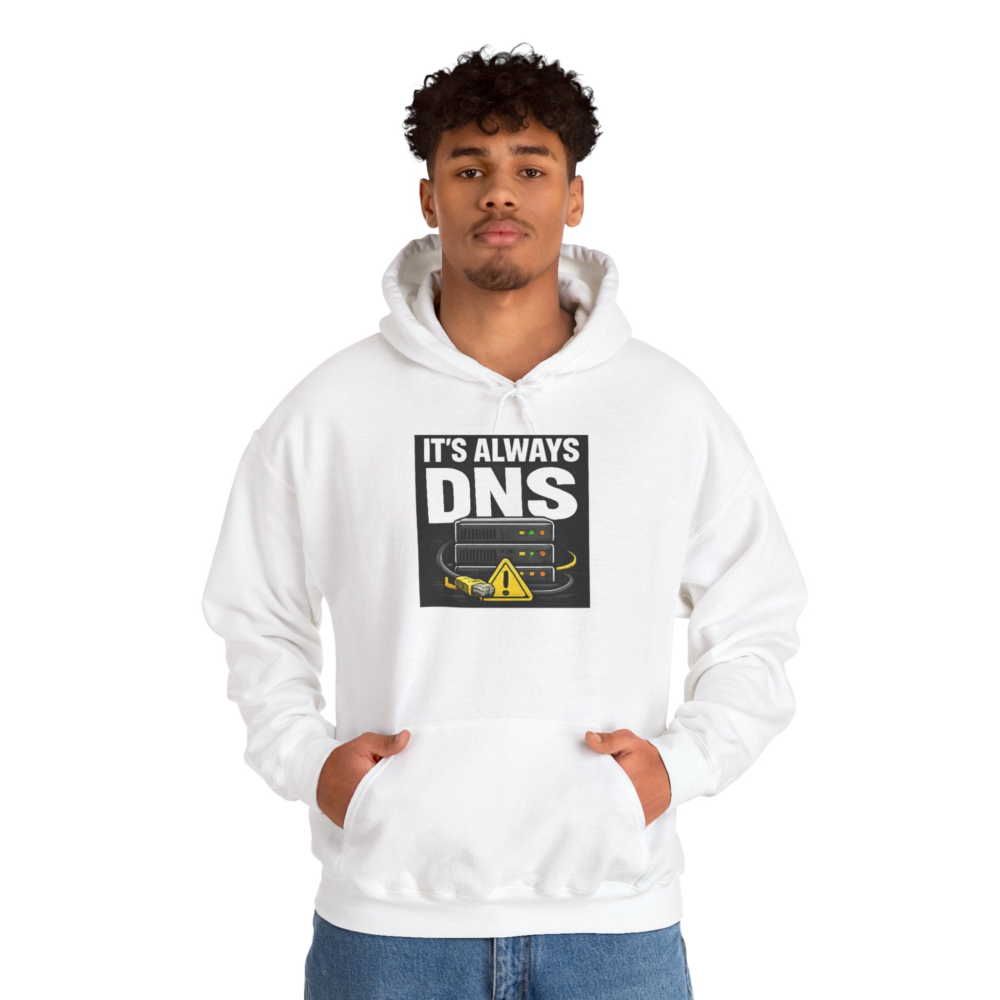 "It's Always DNS" IT Humor Unisex Heavy Blend™ Hoodie