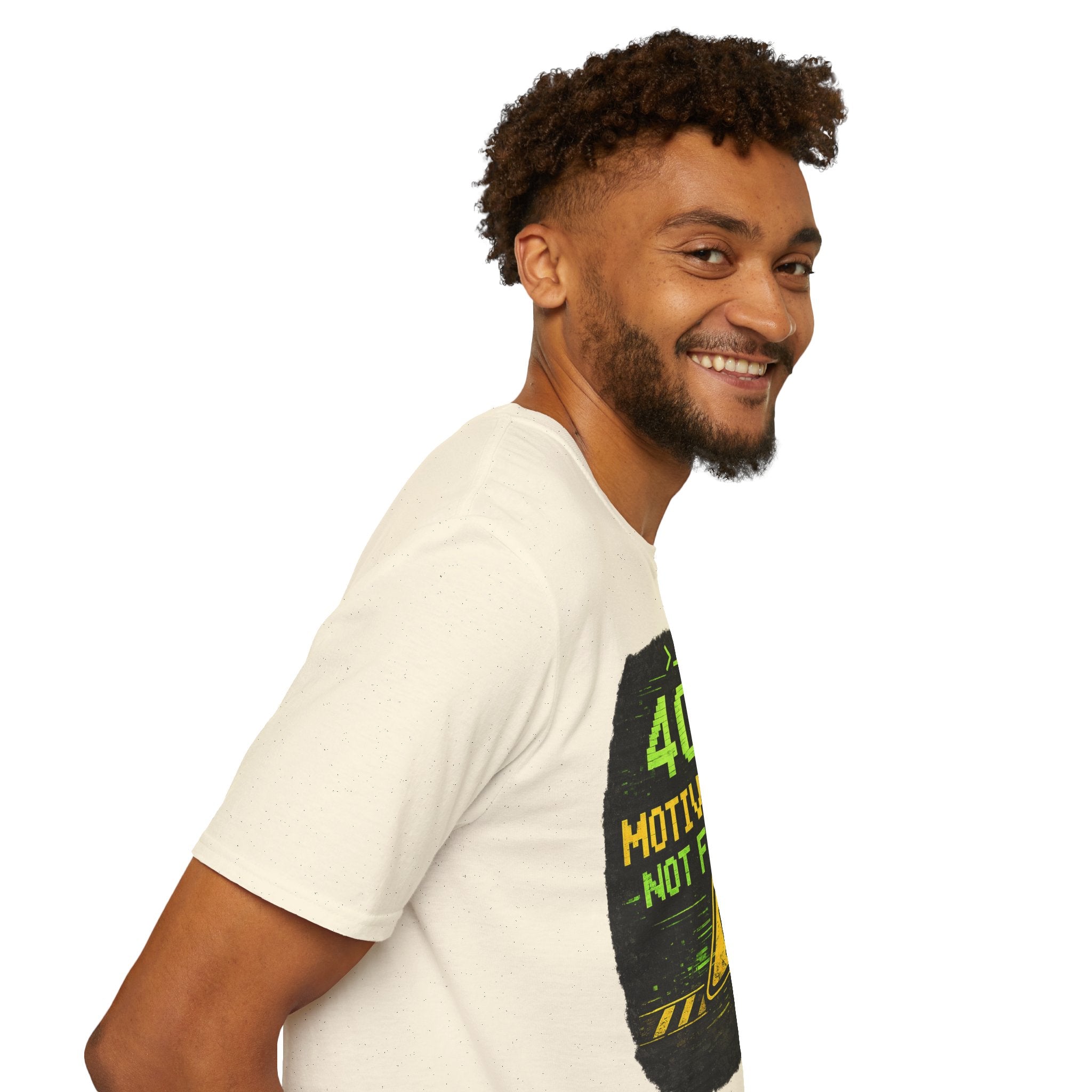 "404: Motivation Not Found" Funny IT Graphic Tee- Tech Humor T-Shirt