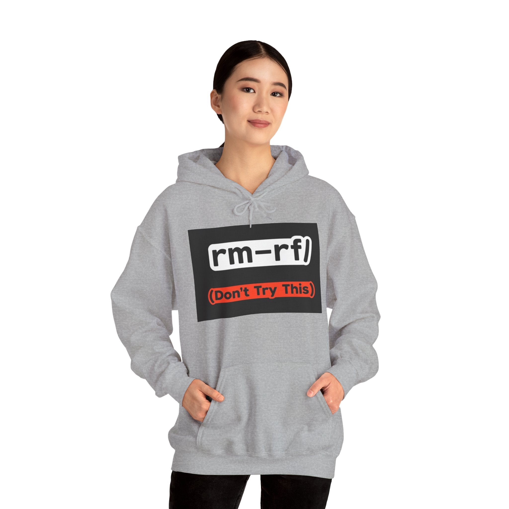 "rm–rf/ (Don't Try This)" — Funny Linux/Devops Command Hoodie