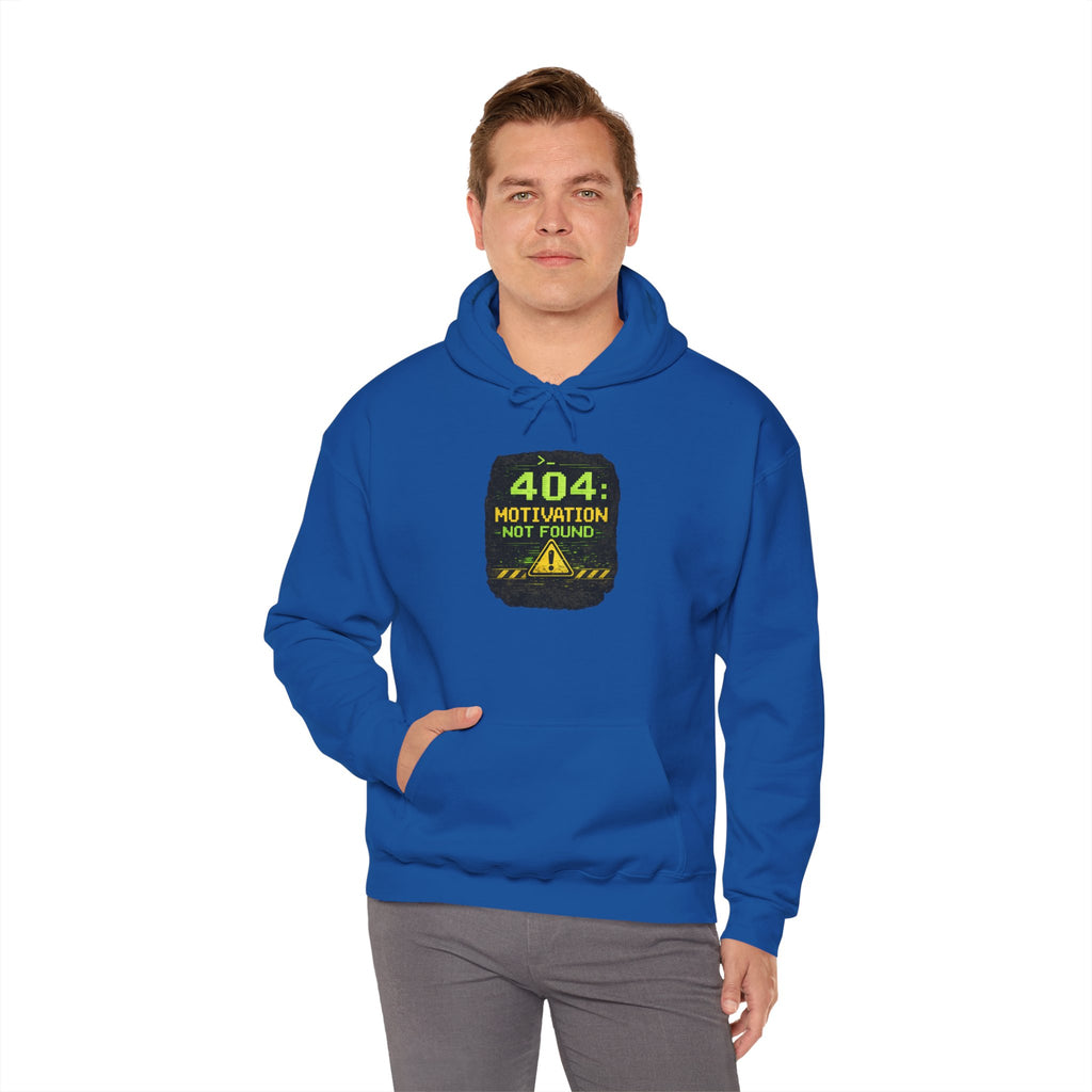 "Error 404 Motivation Not Found" IT Humor Unisex Heavy Blend™ Hoodie