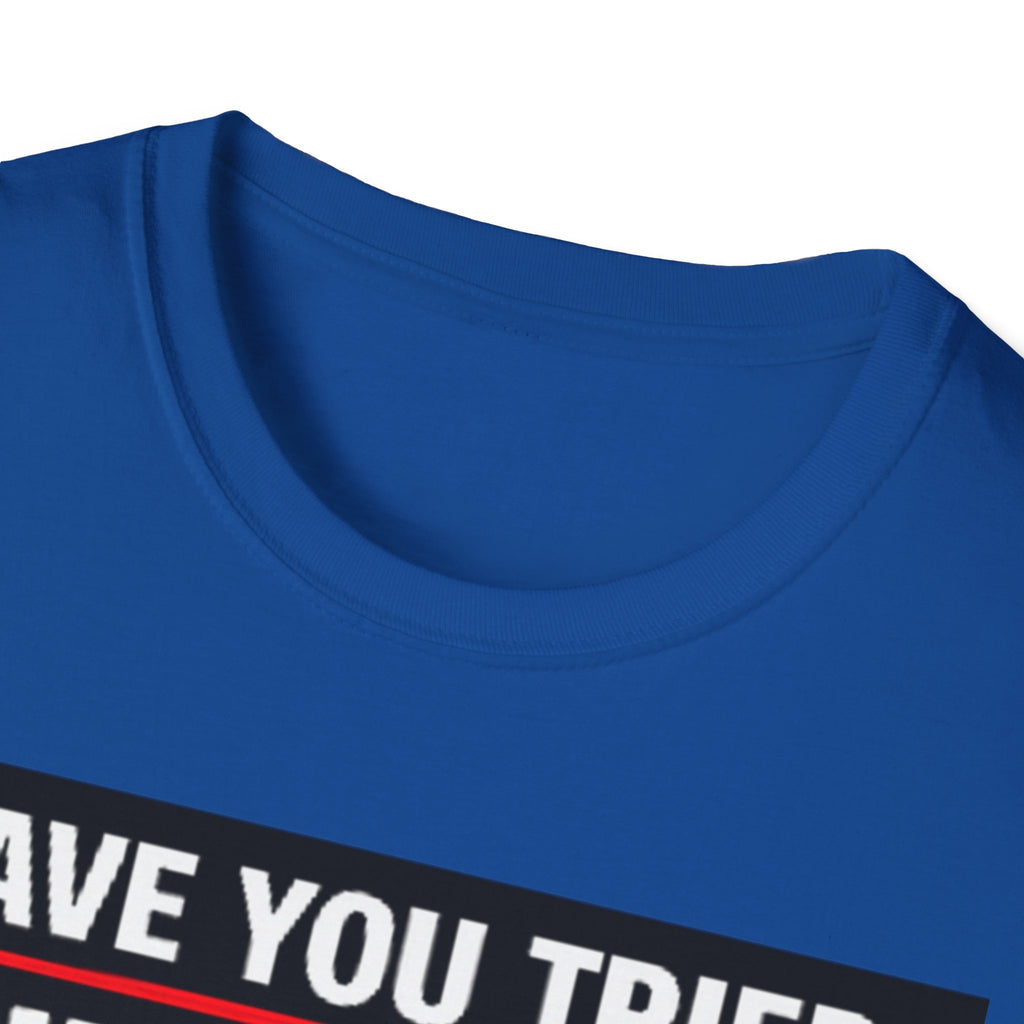"Have You Tried Turning It Off On Again?" Funny IT T-Shirt Tech Humor Tee