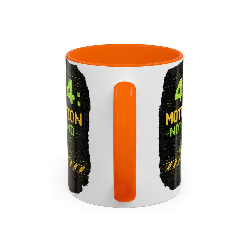 "Error 404 Motivation Not Found" IT Humor Accent Coffee Mug (11, 15oz)