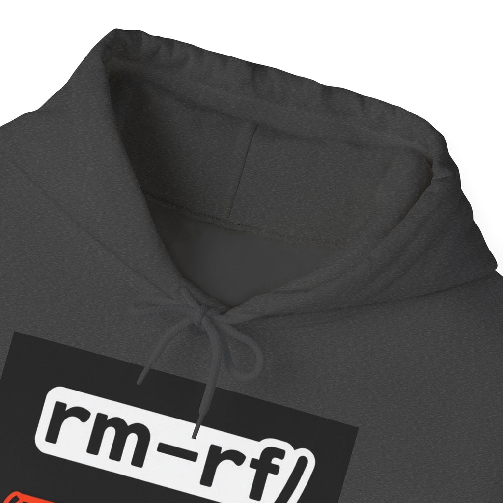 "rm–rf/ (Don't Try This)" — Funny Linux/Devops Command Hoodie