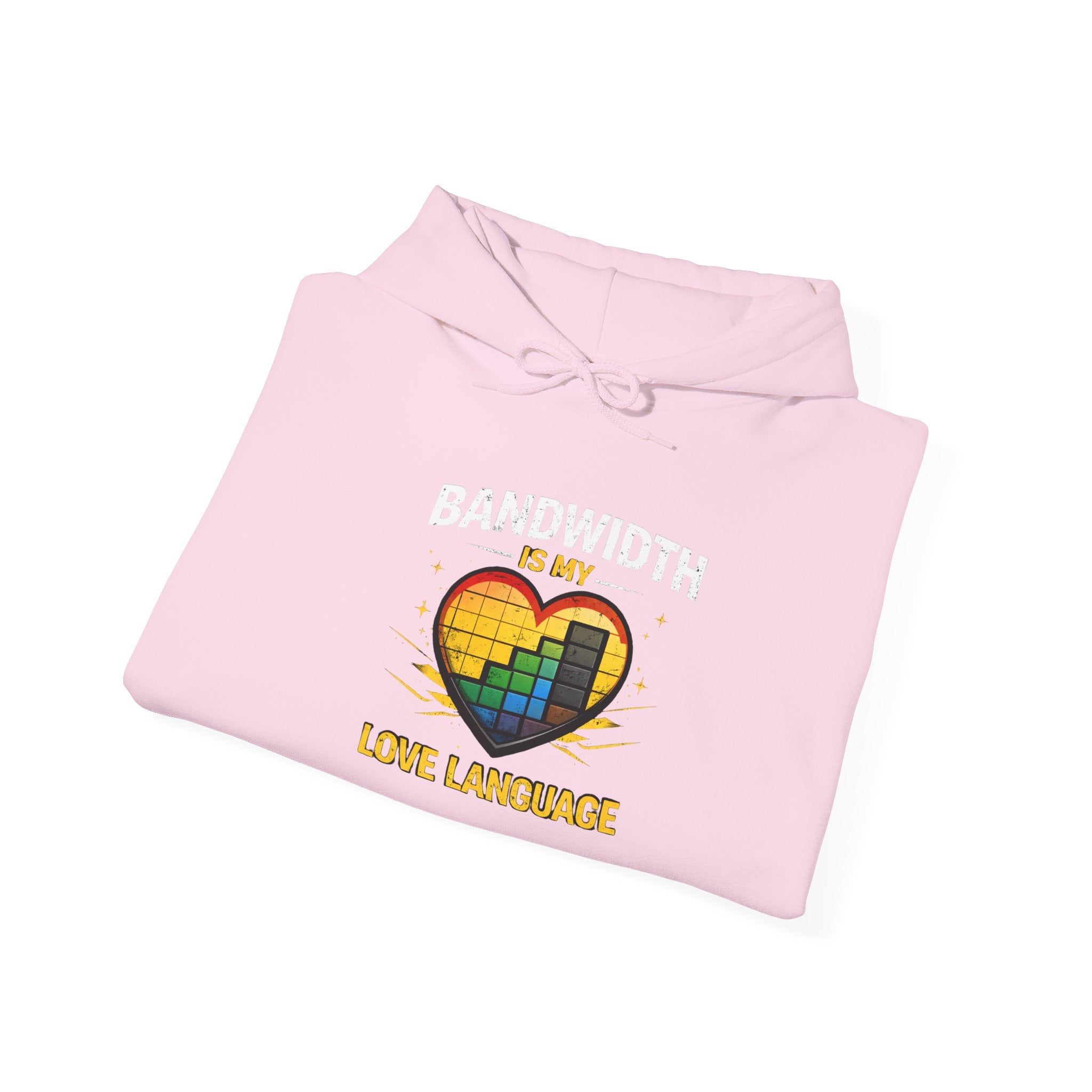 "Bandwidth is my Love Language" Tech Humor Unisex Heavy Blend™ Hoodie