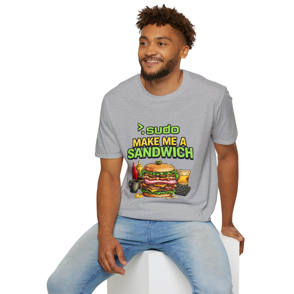 ">. Sudo Make Me a Sandwich" Funny IT T-Shirt — Programmer Tech Humor Tee