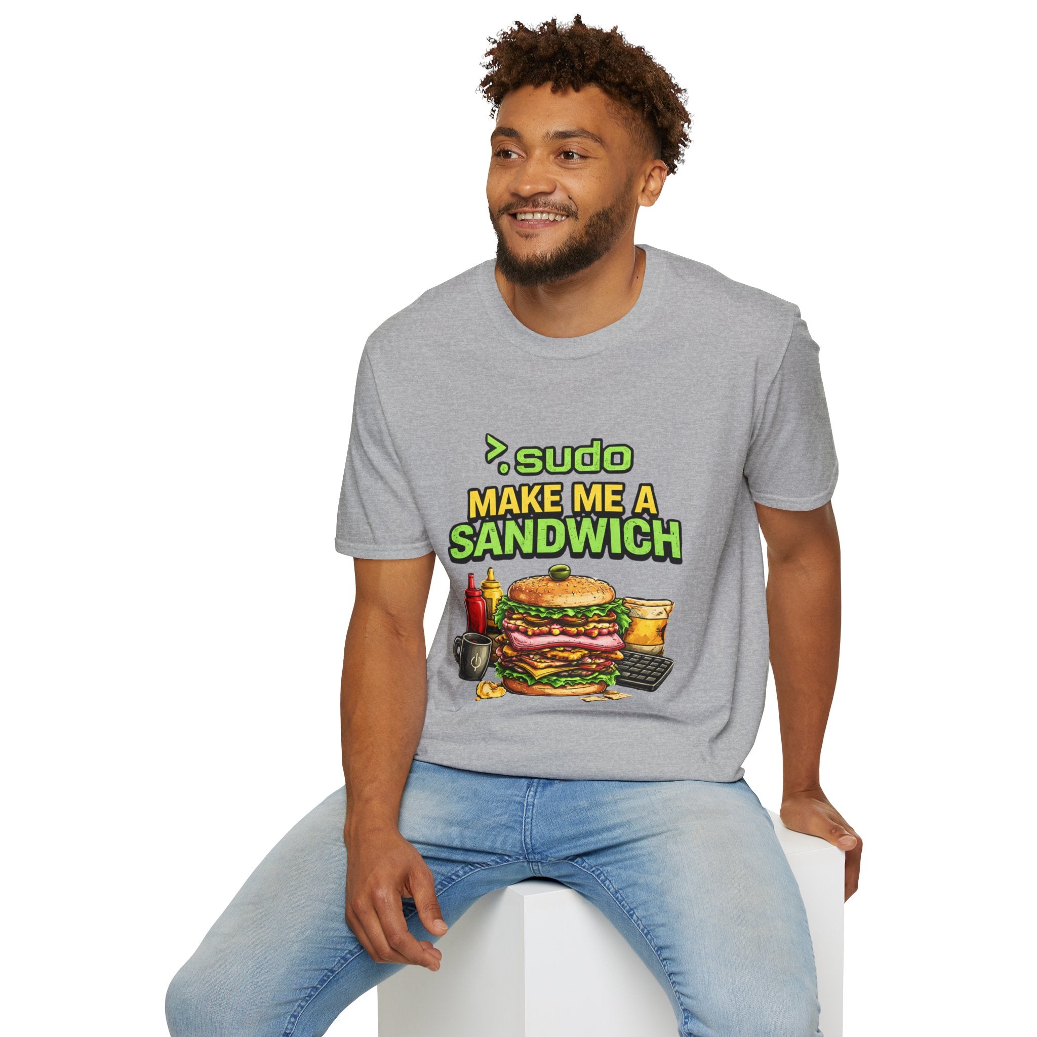 ">. Sudo Make Me a Sandwich" Funny IT T-Shirt — Programmer Tech Humor Tee