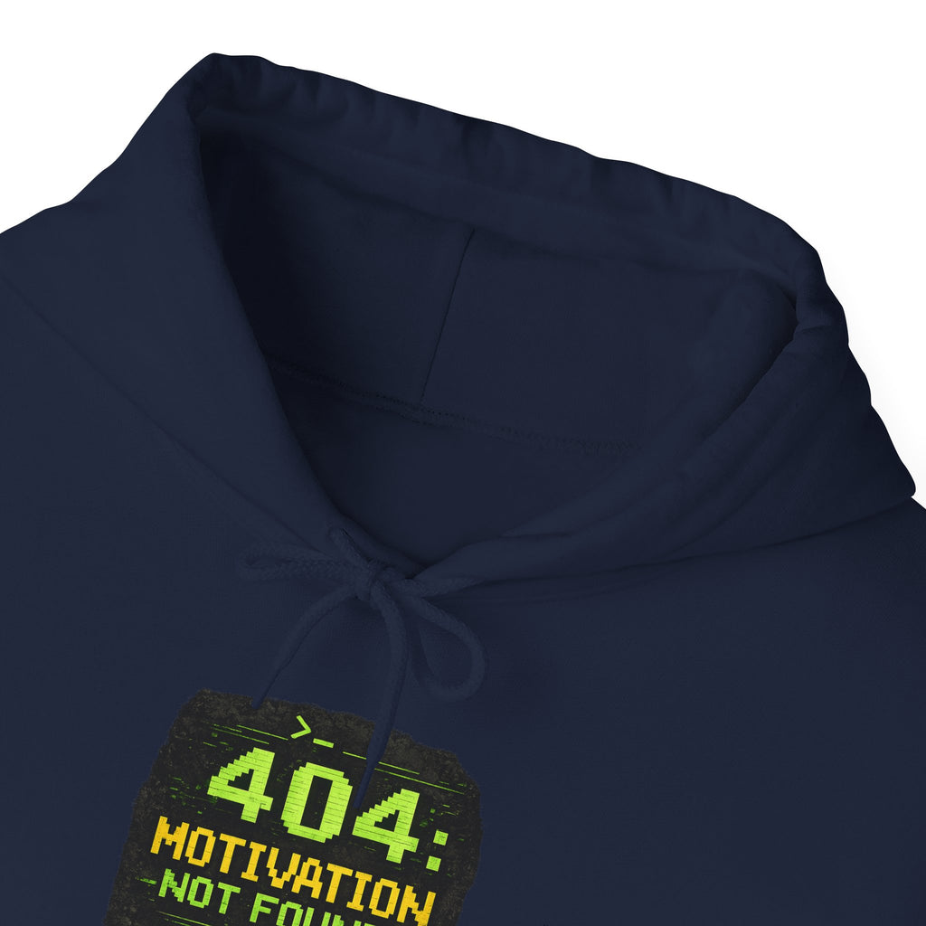 "Error 404 Motivation Not Found" IT Humor Unisex Heavy Blend™ Hoodie