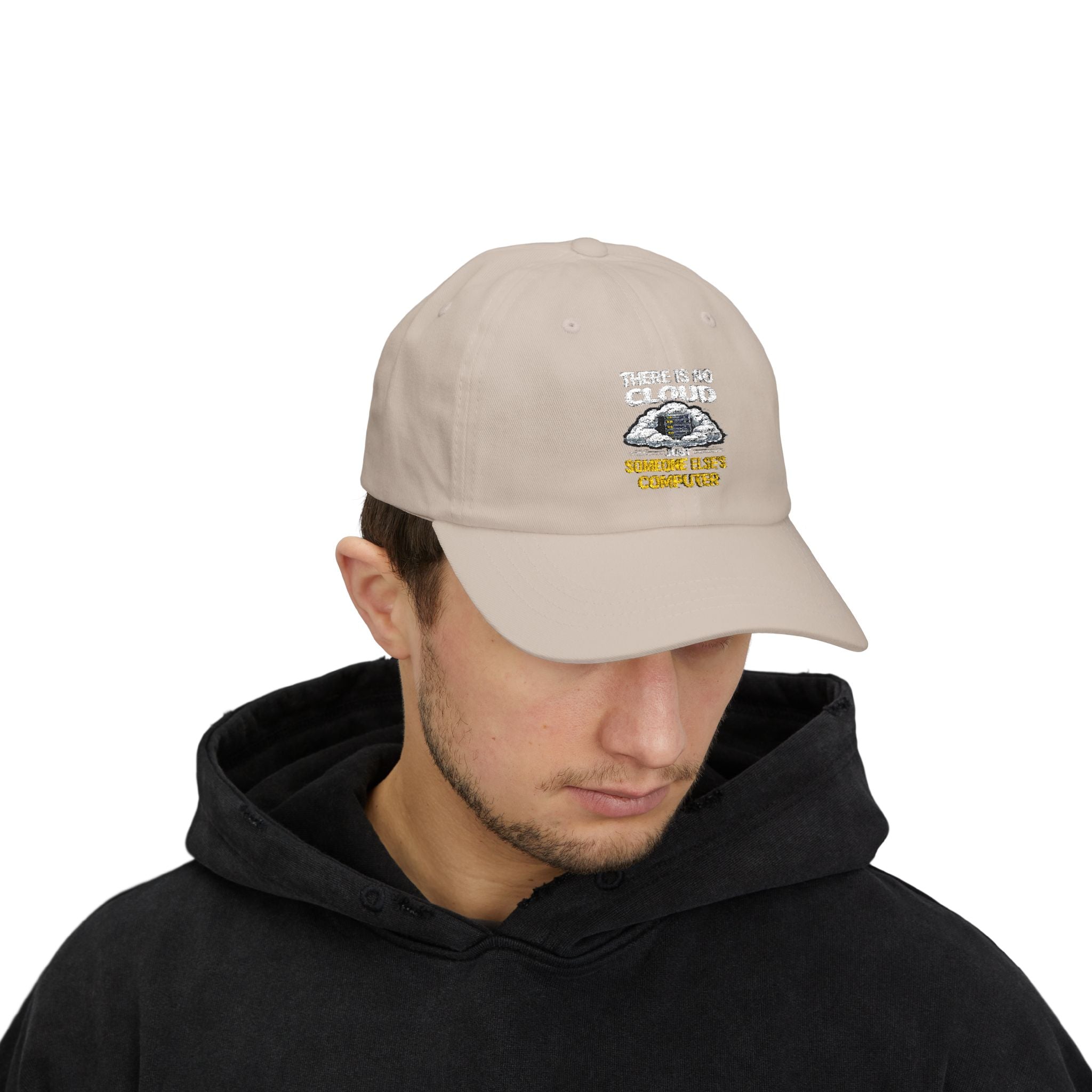 Dad Cap – 'There Is No Cloud, Just Someone Else's Computer" IT Humor Recycled Earth Graphic Hat