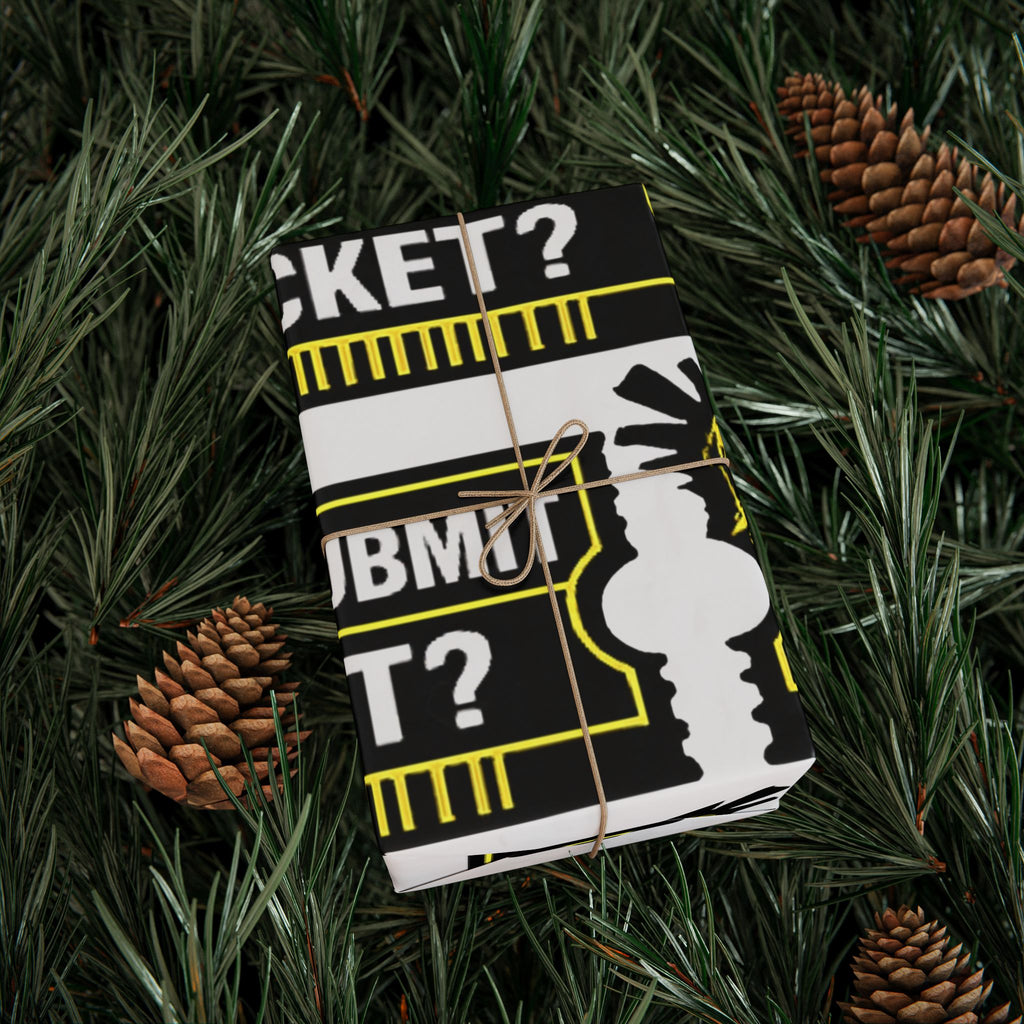 "Did You Submit A Ticket?" Funny Tech Gift Wrapping Paper