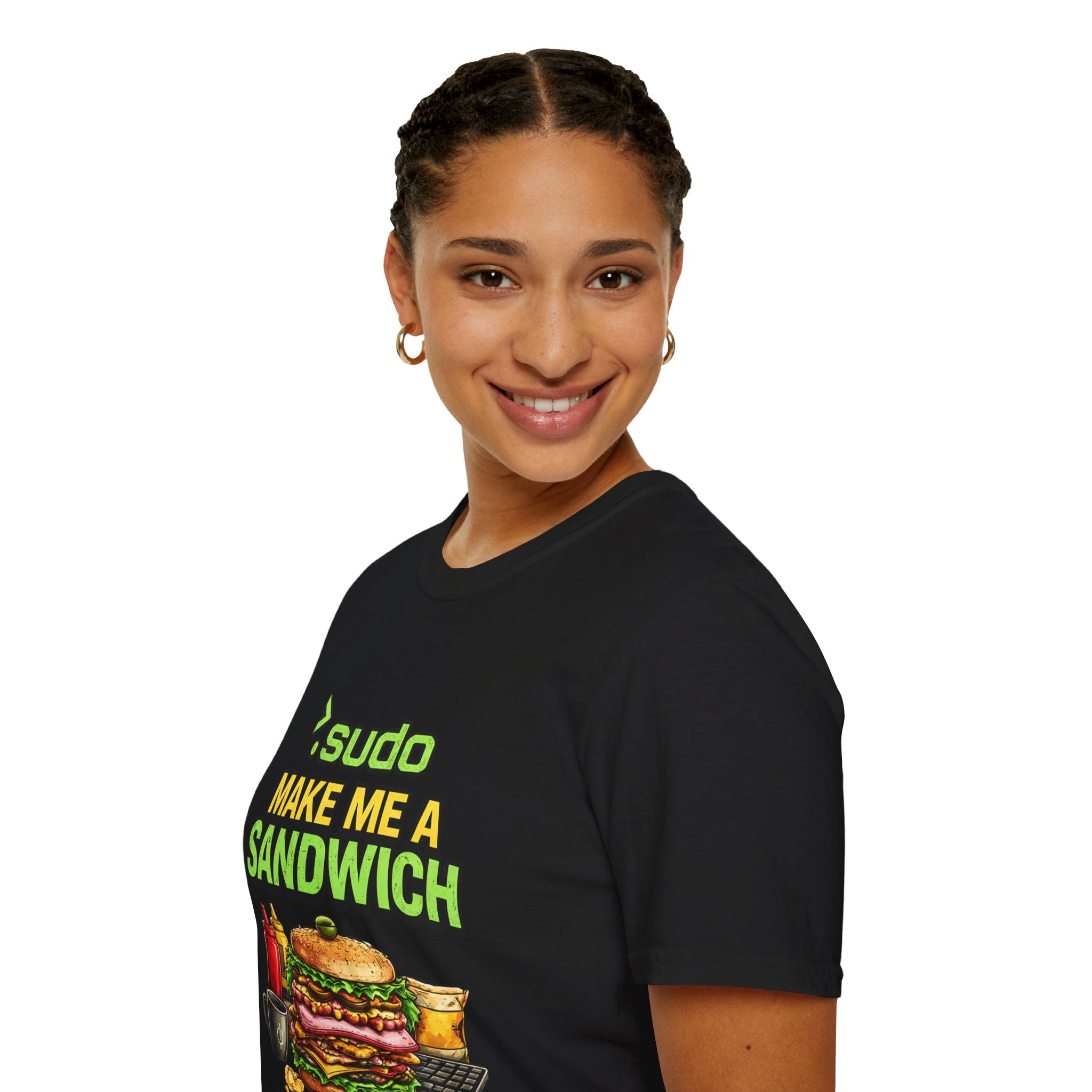 ">. Sudo Make Me a Sandwich" Funny IT T-Shirt — Programmer Tech Humor Tee