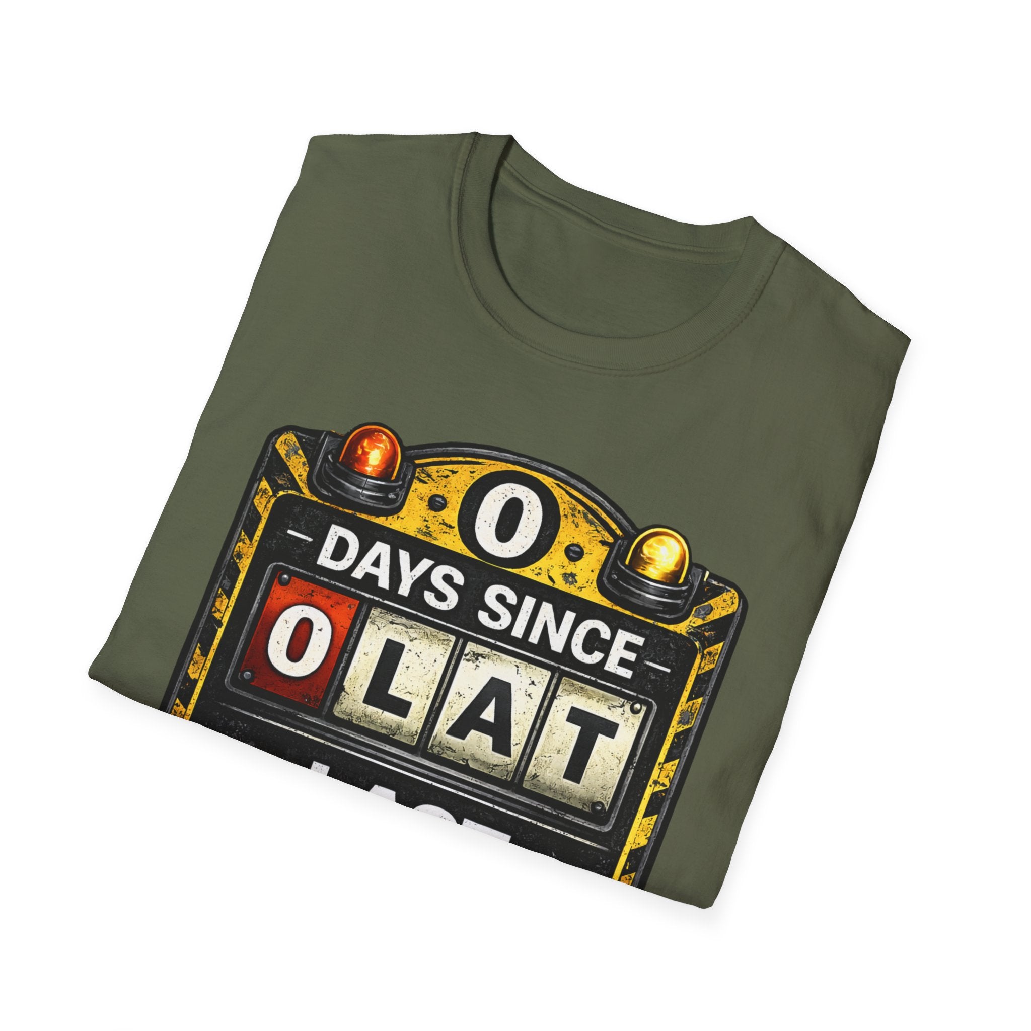 "0 Days Since Last IT Incident" Funny IT Tech Humor T-Shirt