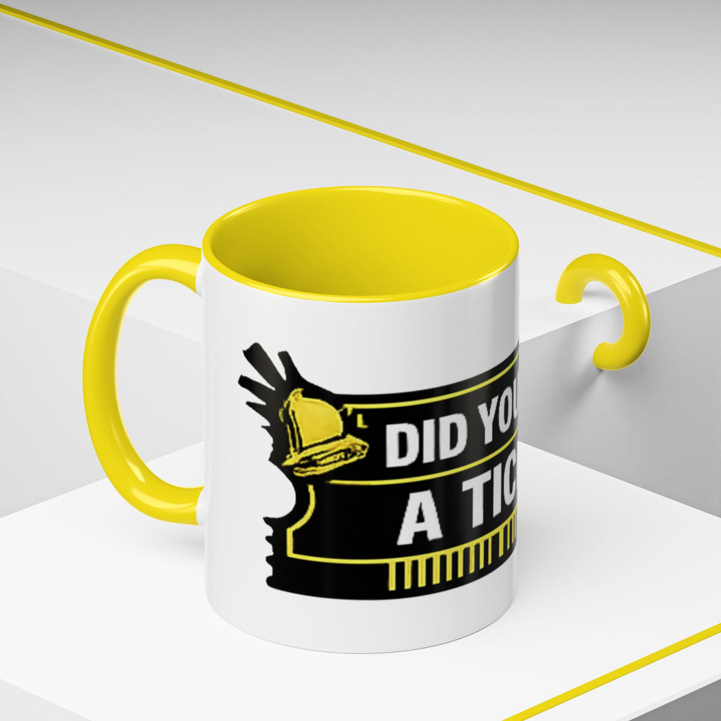 "Did You Submit a Ticket?" Accent Coffee Mug — Support Desk Humor, IT Helpdesk Gift (11/15oz)