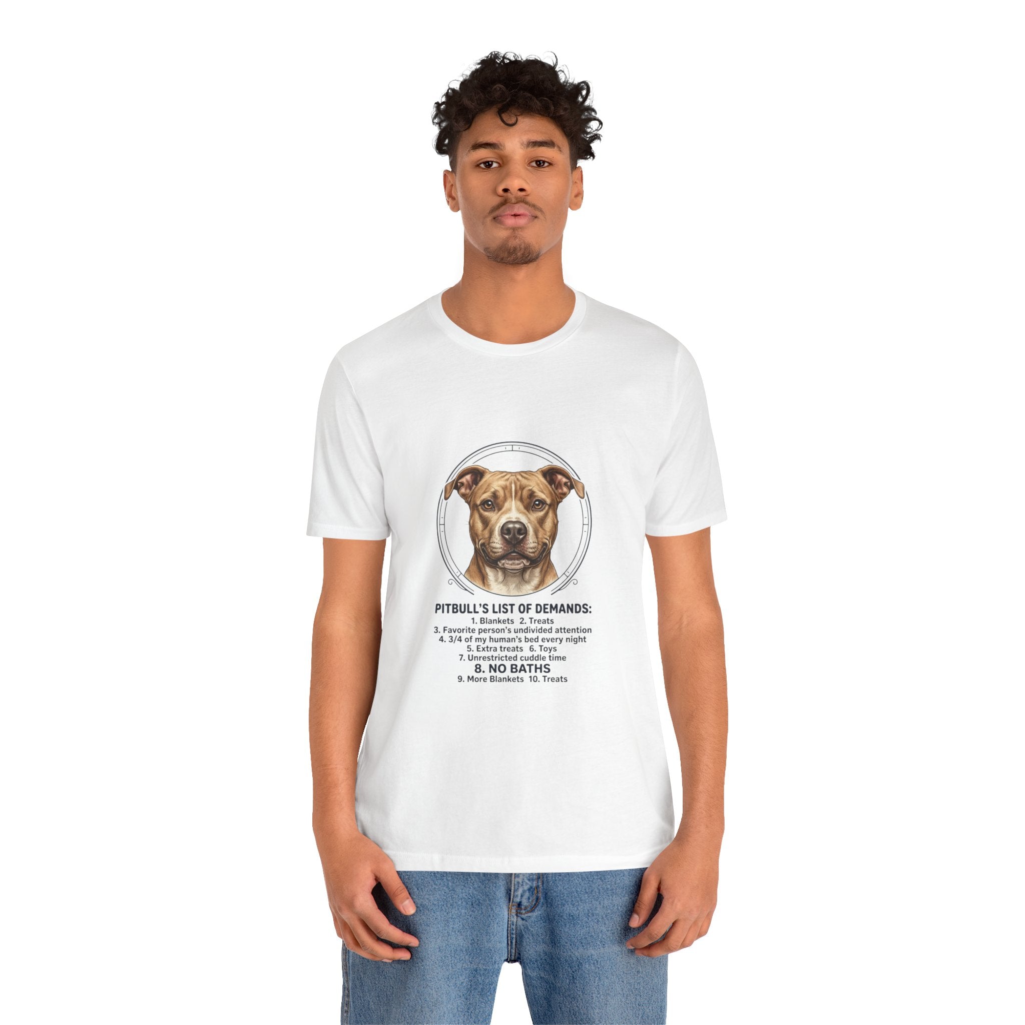 Pitbull Mom List of Demands T-Shirt | Dog Mom, Rescue Pride Tee