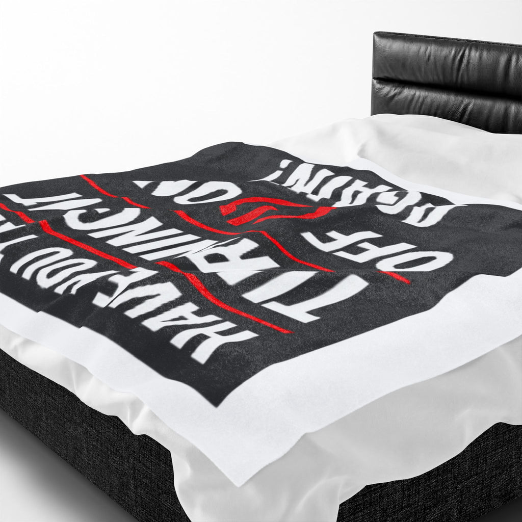 "Have You Tried Turning It Off & On Again?" Tech Humor Funny IT Velveteen Plush Blanket