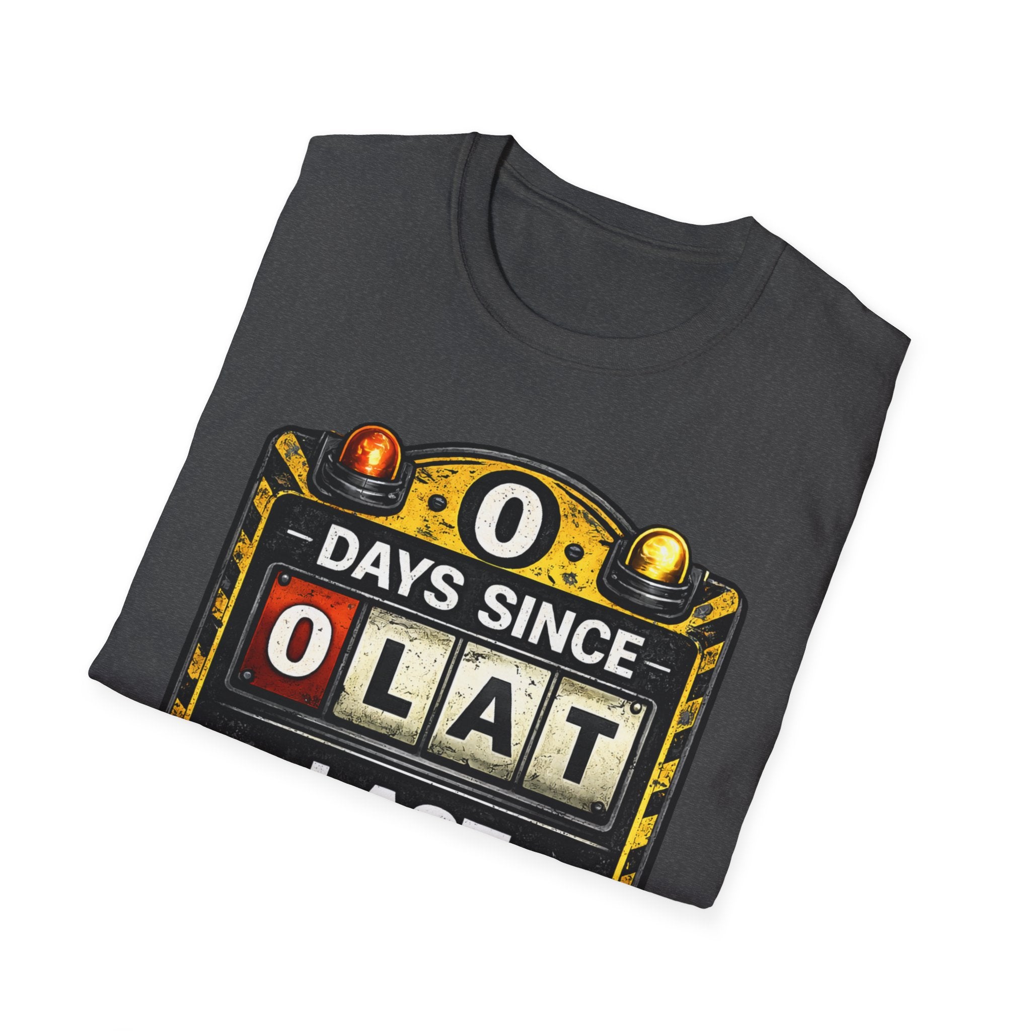 "0 Days Since Last IT Incident" Funny IT Tech Humor T-Shirt