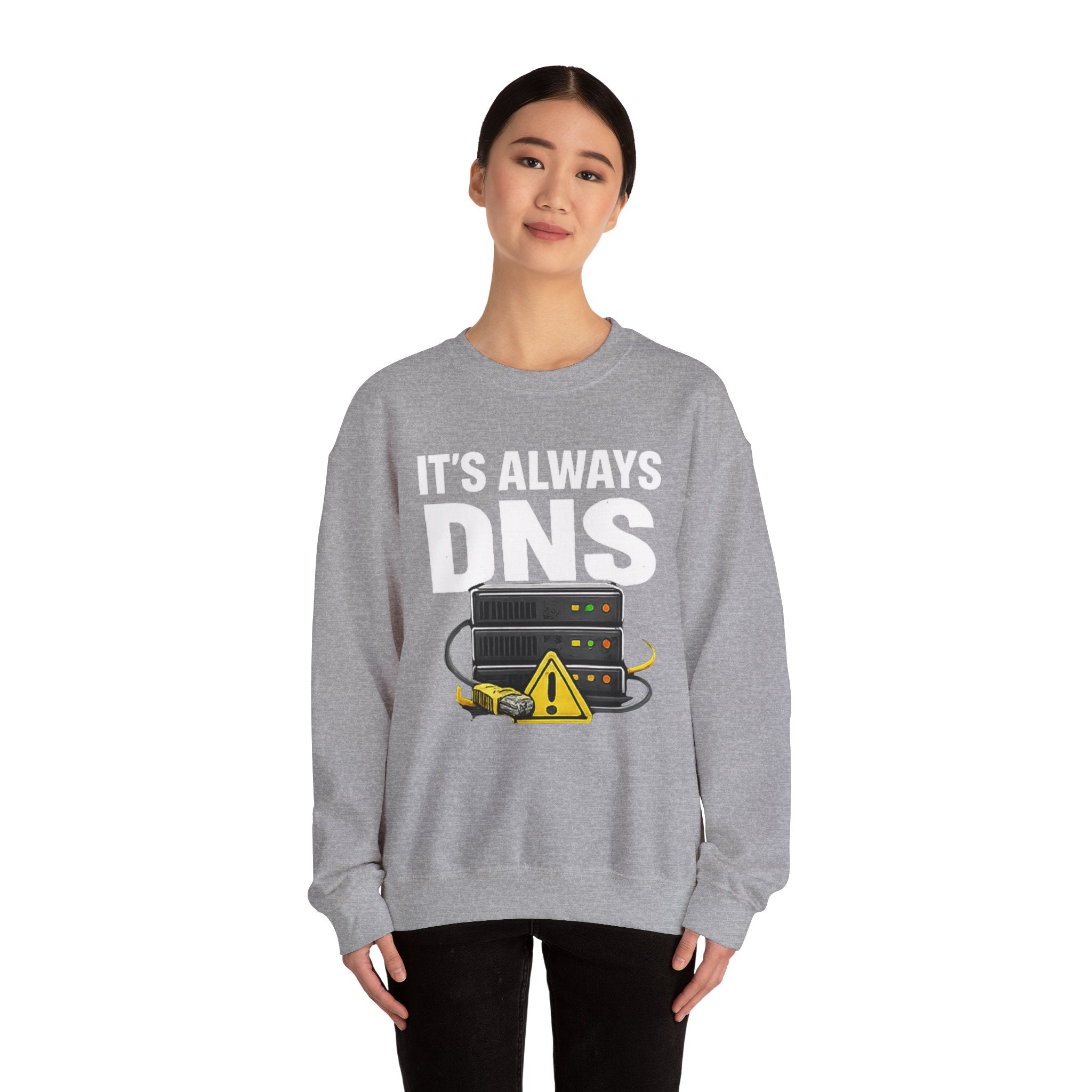 "Its Always DNS" Unisex Heavy Blend™ Crewneck Sweatshirt