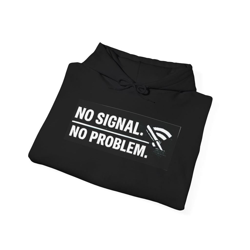 "No Signal, No Problem" IT Humor Unisex Heavy Blend™ Hoodie