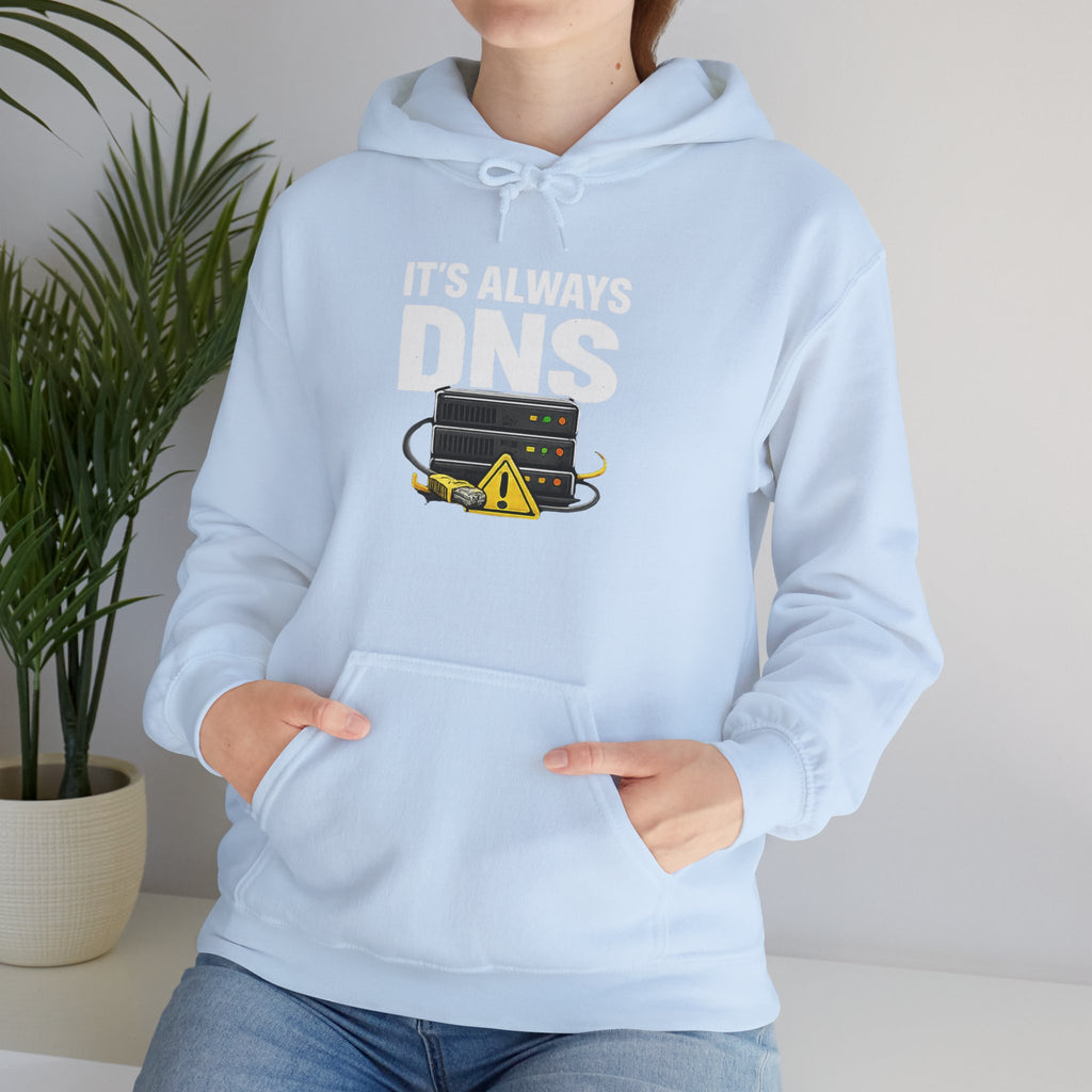 "It's Always DNS" Tech Humor Unisex Heavy Blend™ Hoodie