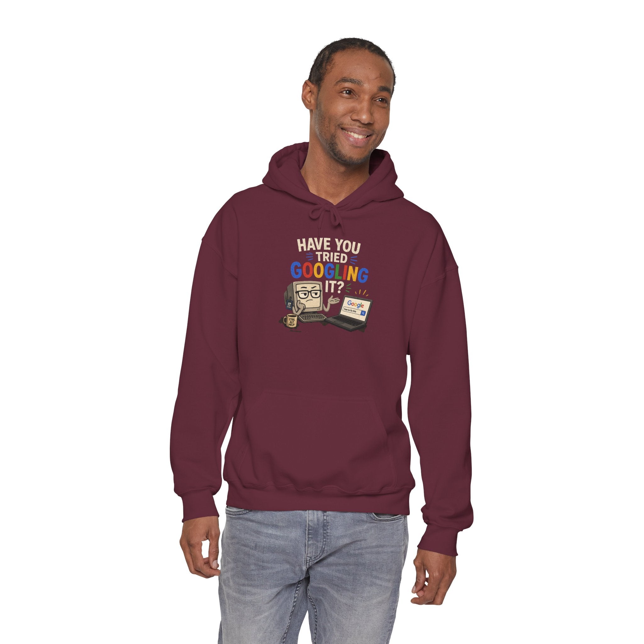 "Have You Tried Googling It?" Funny Tech Support Hoodie