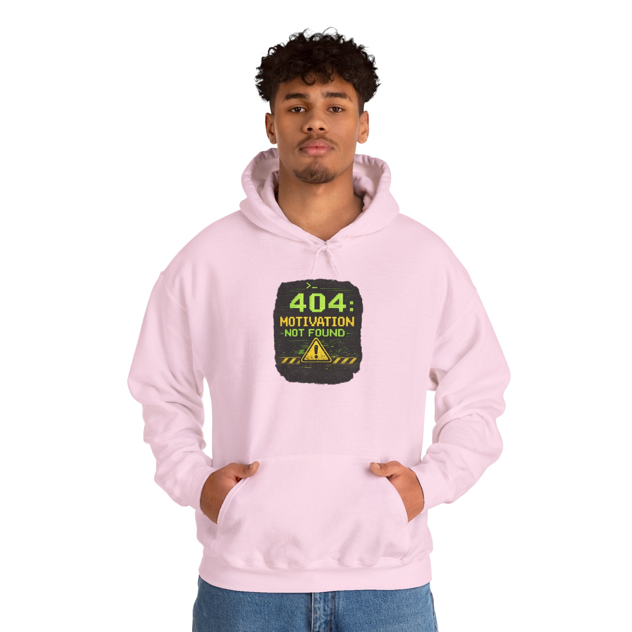 "Error 404 Motivation Not Found" IT Humor Unisex Heavy Blend™ Hoodie