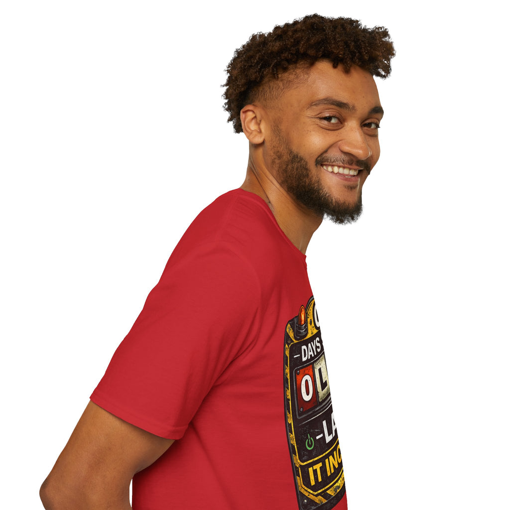 "0 Days Since Last IT Incident" Funny IT Tech Humor T-Shirt