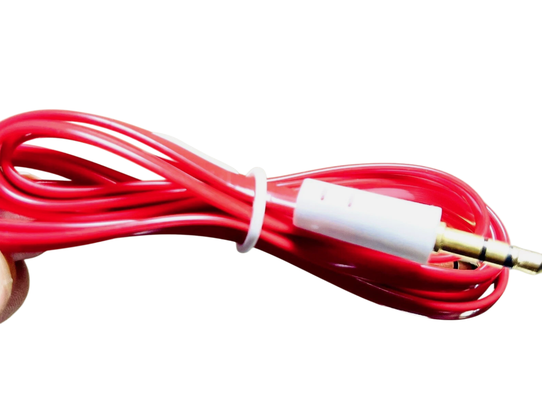 Share 3.5mm Aux Cable 5ft Flat Stereo Audio Cord Multicolor 6 Pack Universal
