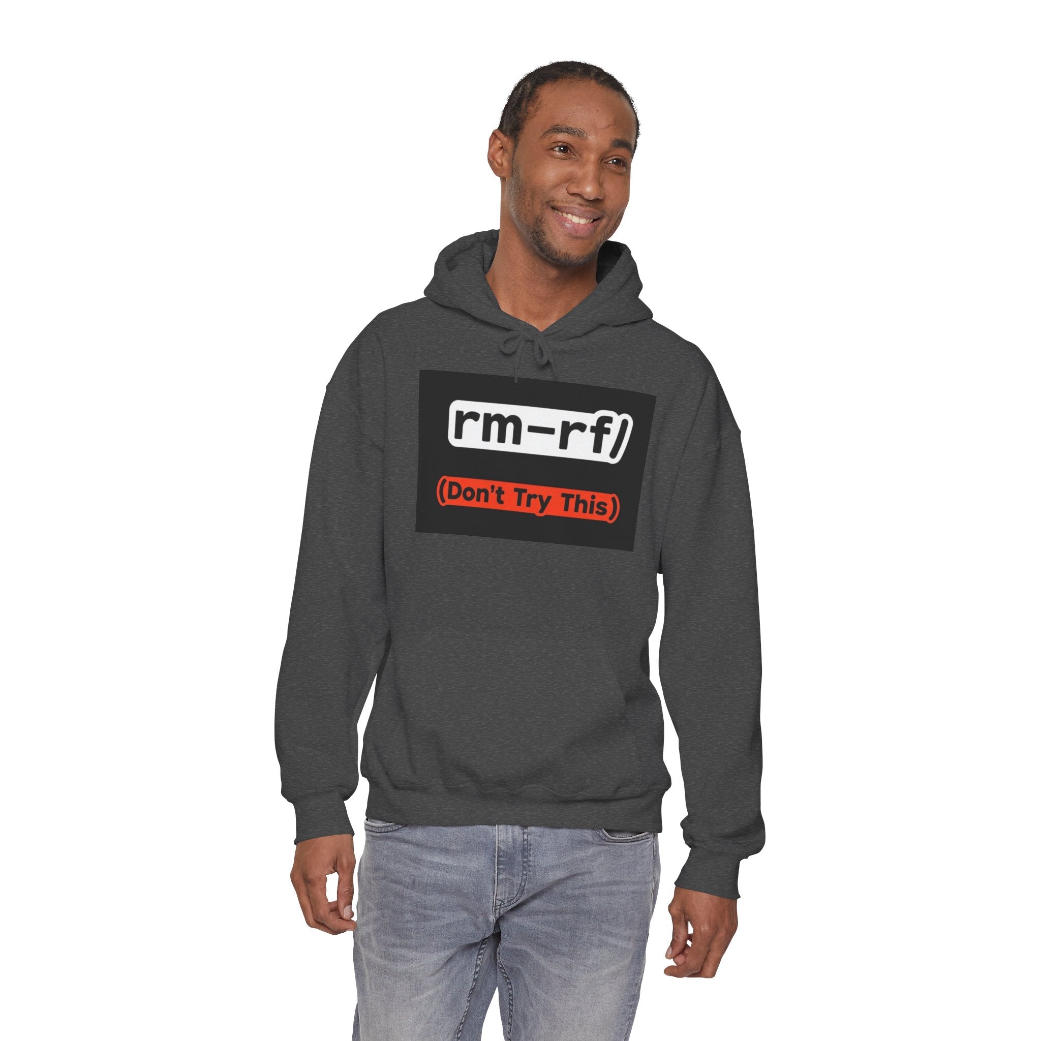 "rm–rf/ (Don't Try This)" — Funny Linux/Devops Command Hoodie