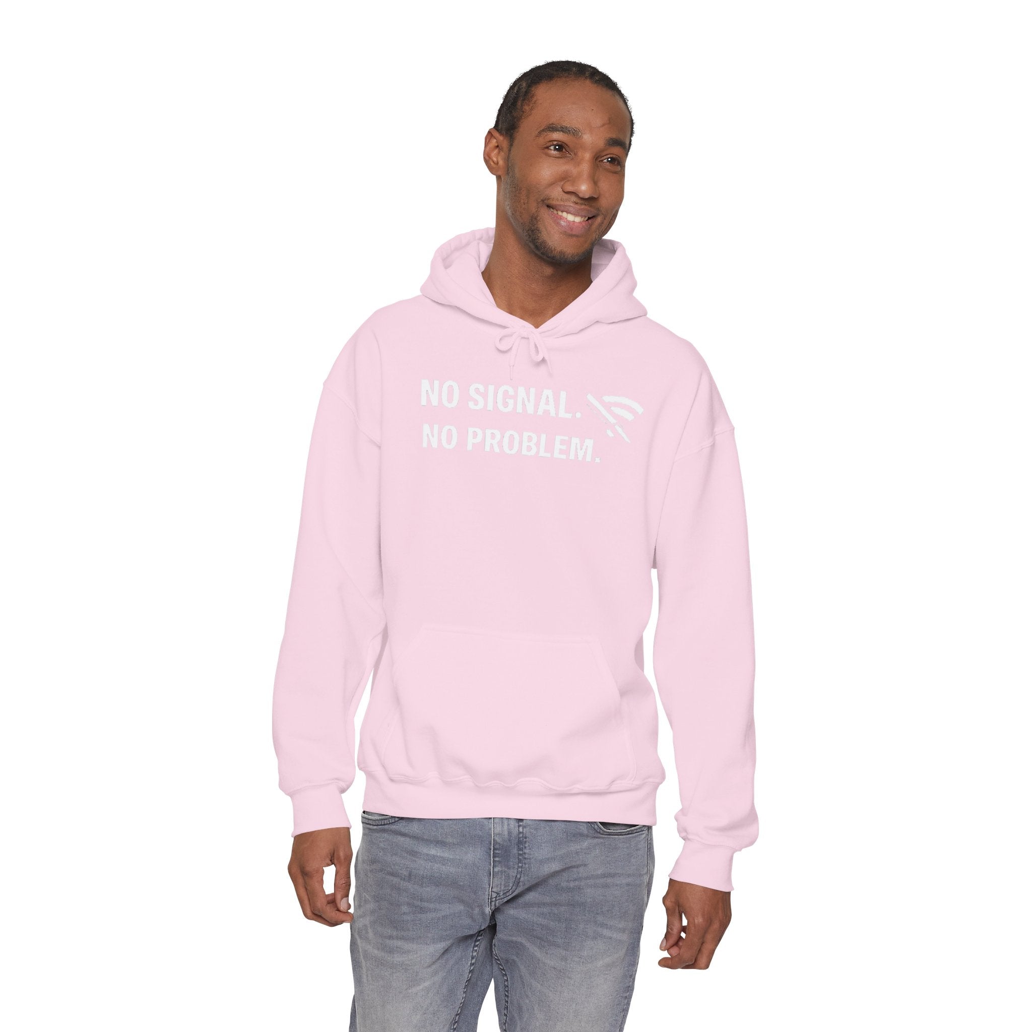 "No Signal, No Problem" IT Humor Unisex Heavy Blend™ Hoodie
