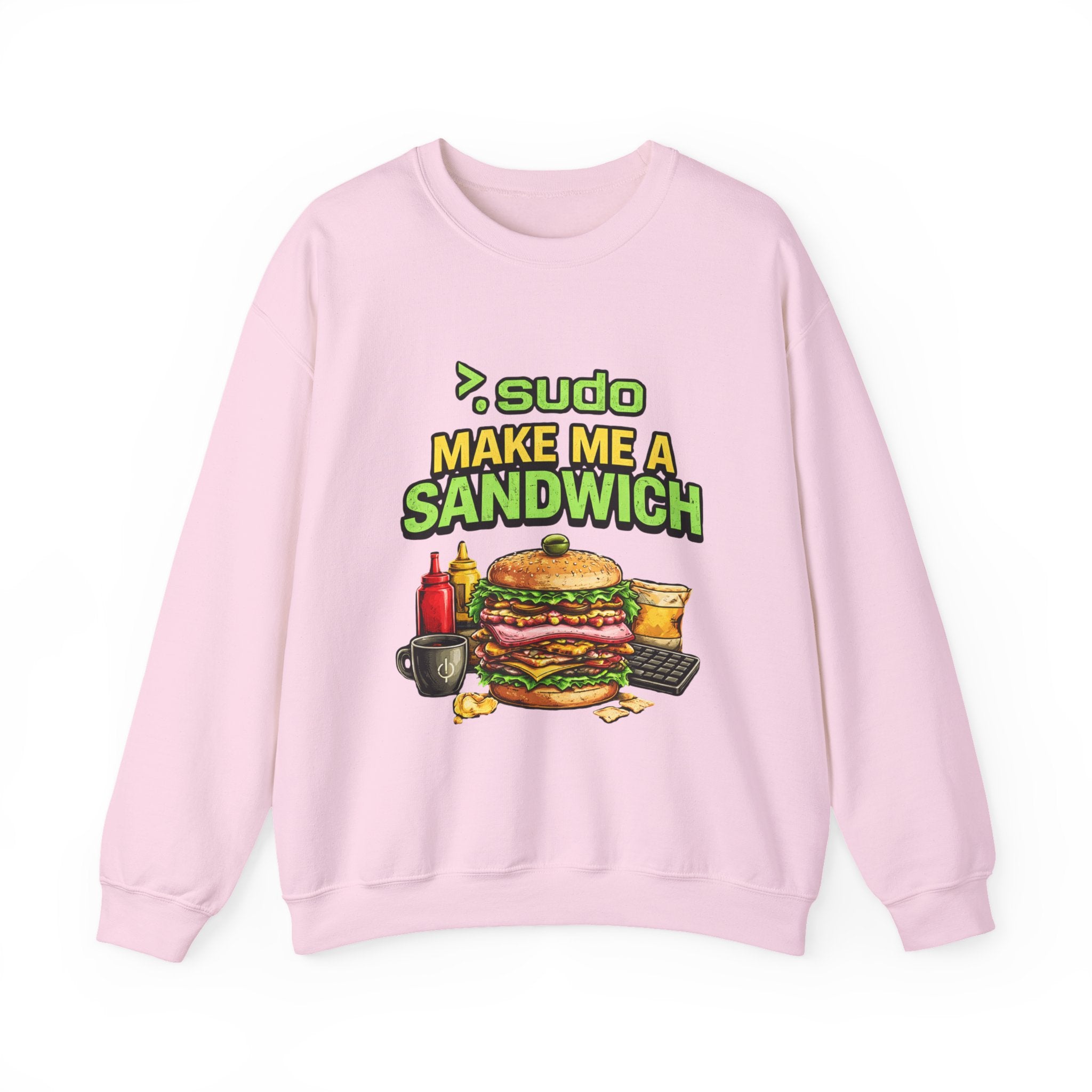 Sweatshirt — ">sudo Make Me a Sandwich" Funny Linux Programmer Crewneck