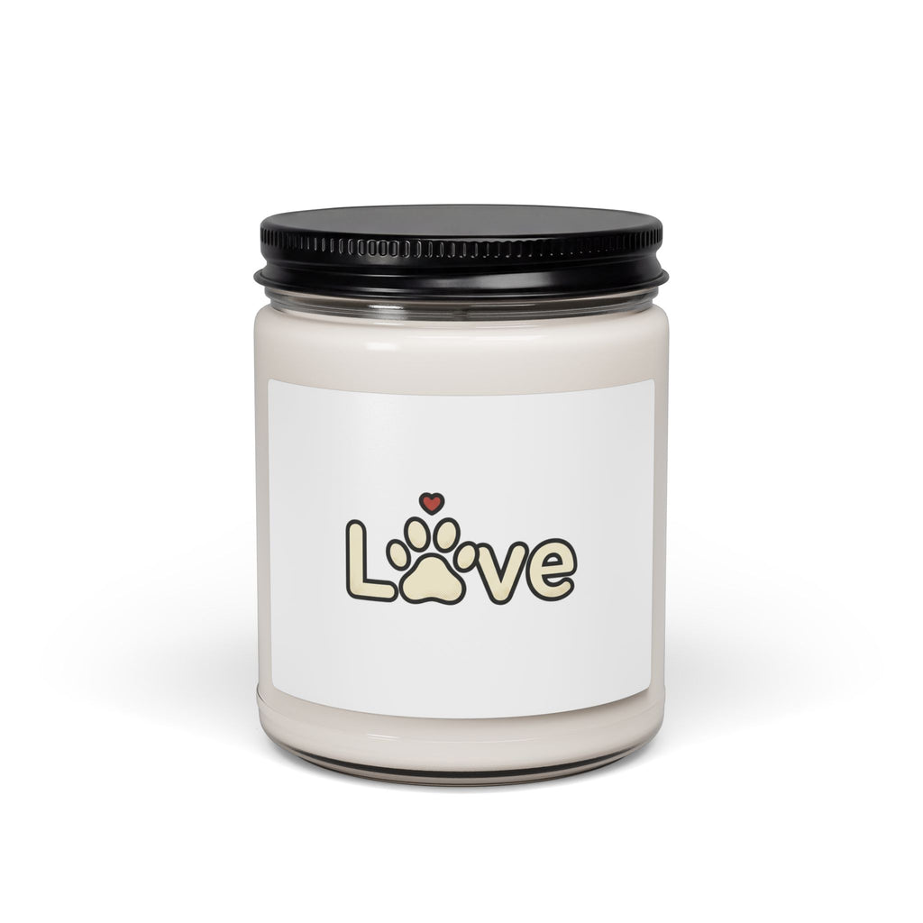 Love Paw Logo Candle,  | Dog Mom Dog Dad, Fur Baby Soy Jar Candle