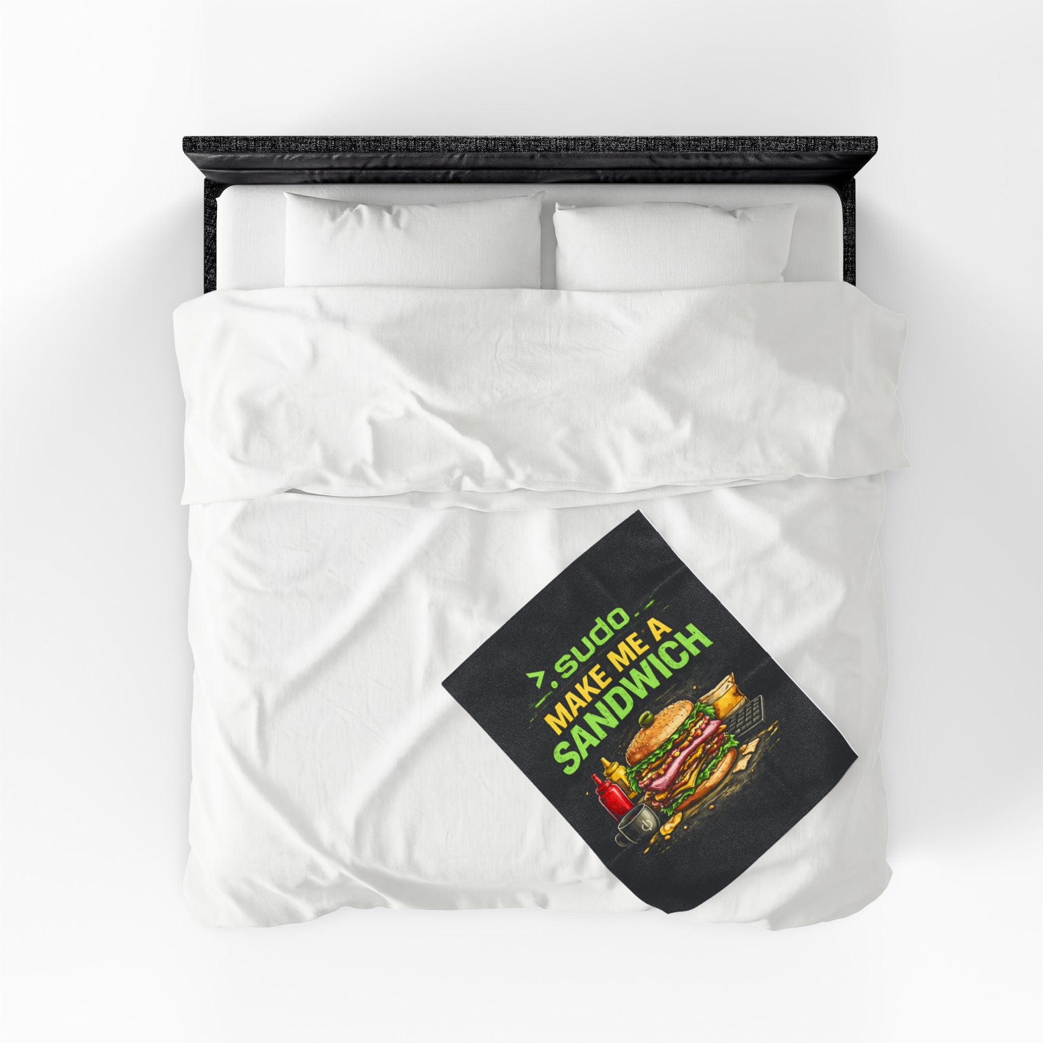 ">. Sudo Make Me a Sandwich" IT Humor Funny IT Velveteen Plush Blanket