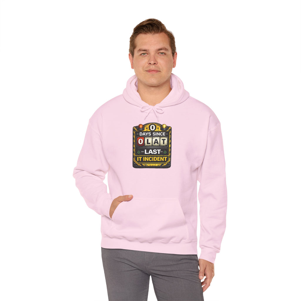 "0 Days Since Last IT Incident" Tech Humor Unisex Heavy Blend™ Hoodie