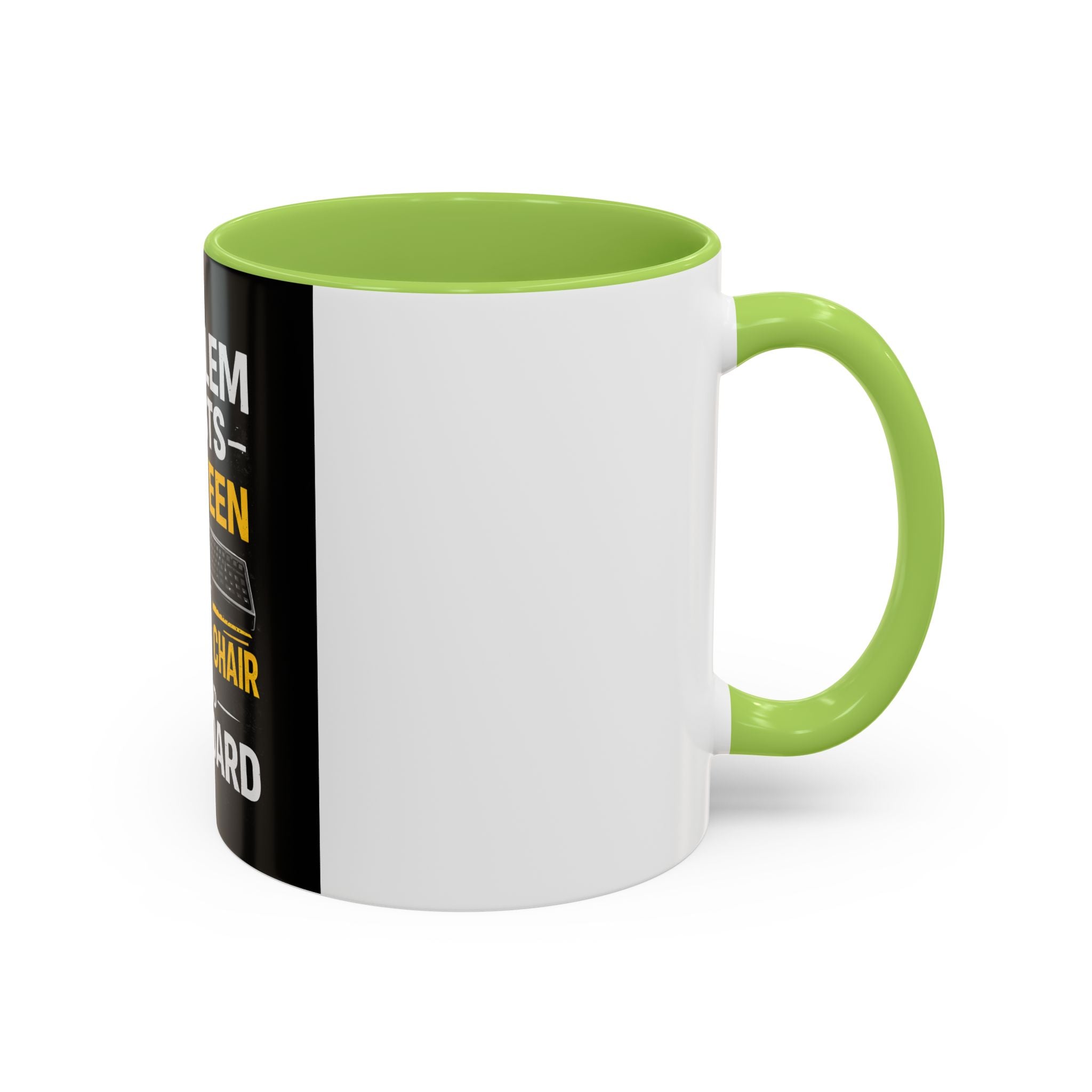 "Problem Exists Between Chair and Keyboard" Funny IT Programmer Office Gift Coffee Mug