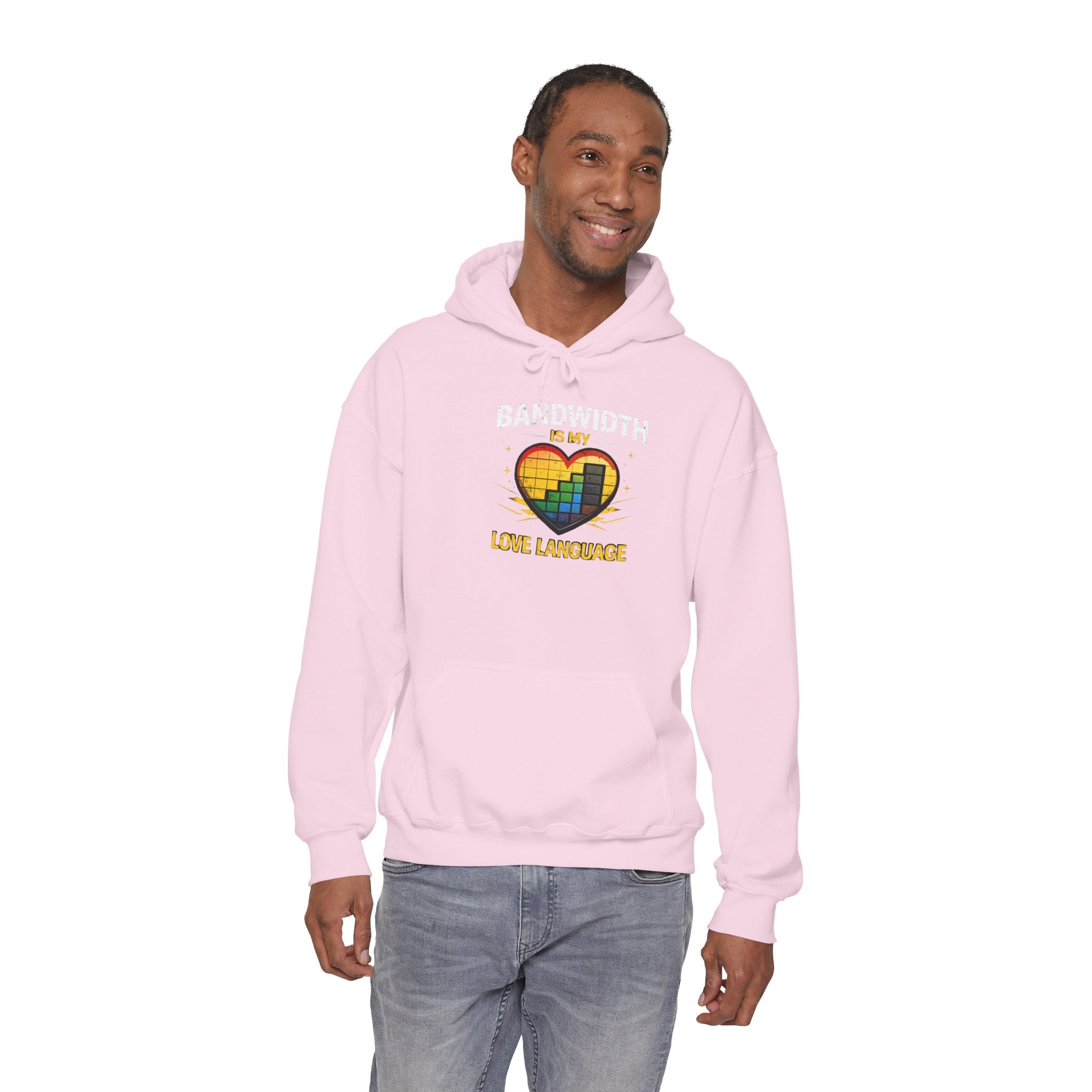 "Bandwidth is my Love Language" Tech Humor Unisex Heavy Blend™ Hoodie