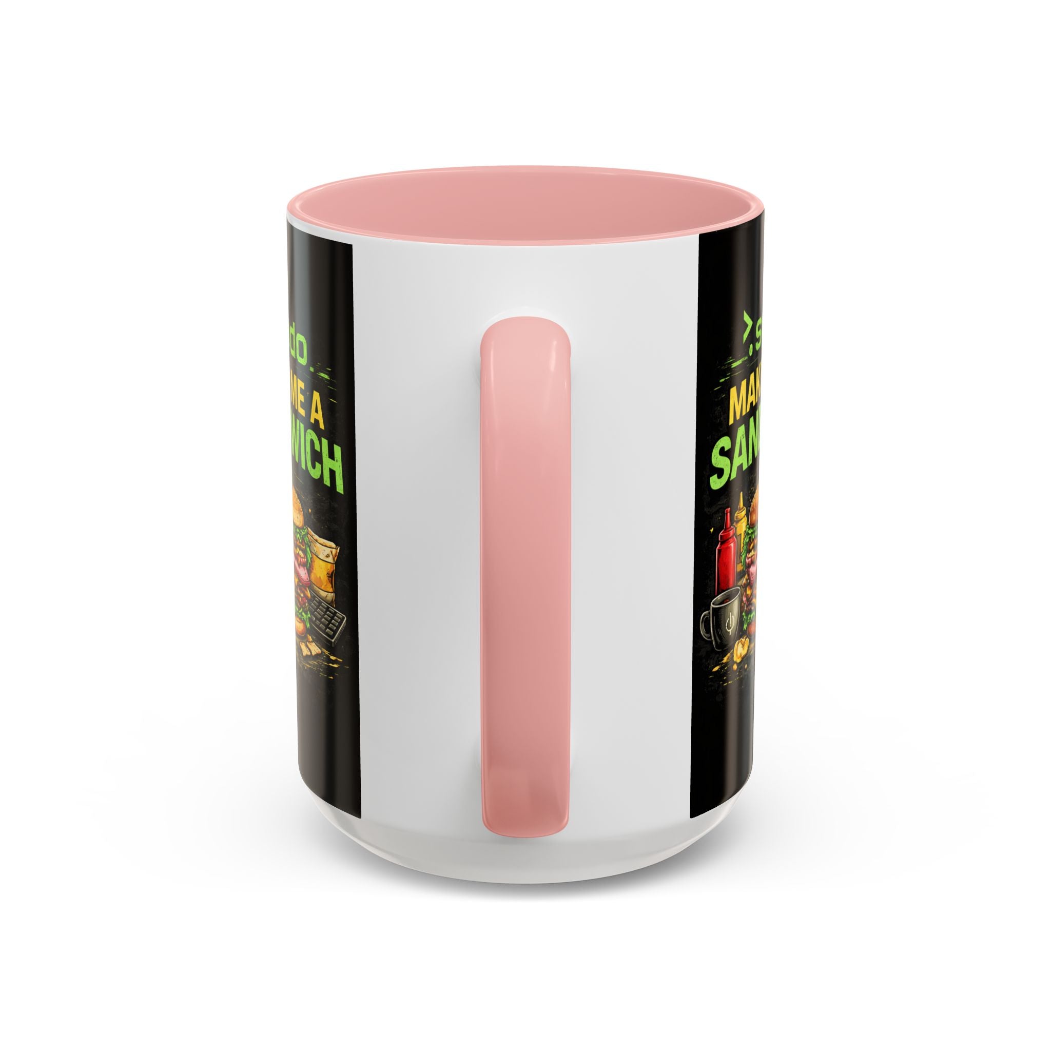 ">. Sudo Make Me a Sandwich" IT Humor Accent Coffee Mug (11, 15oz)