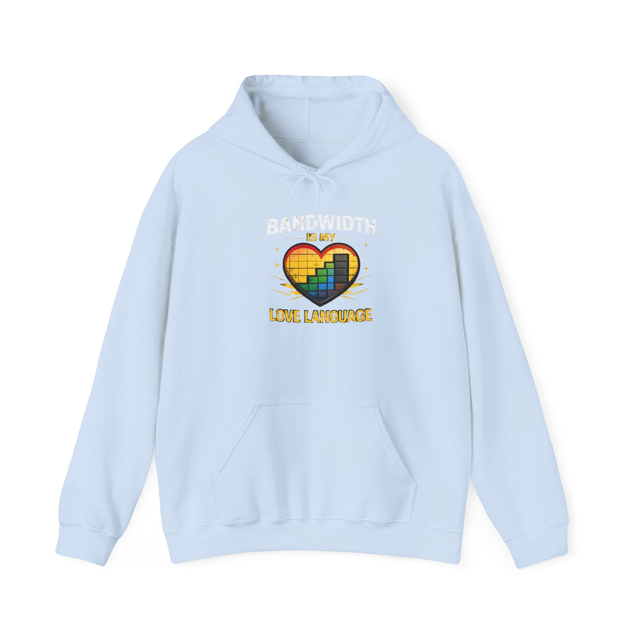 "Bandwidth is my Love Language" Tech Humor Unisex Heavy Blend™ Hoodie