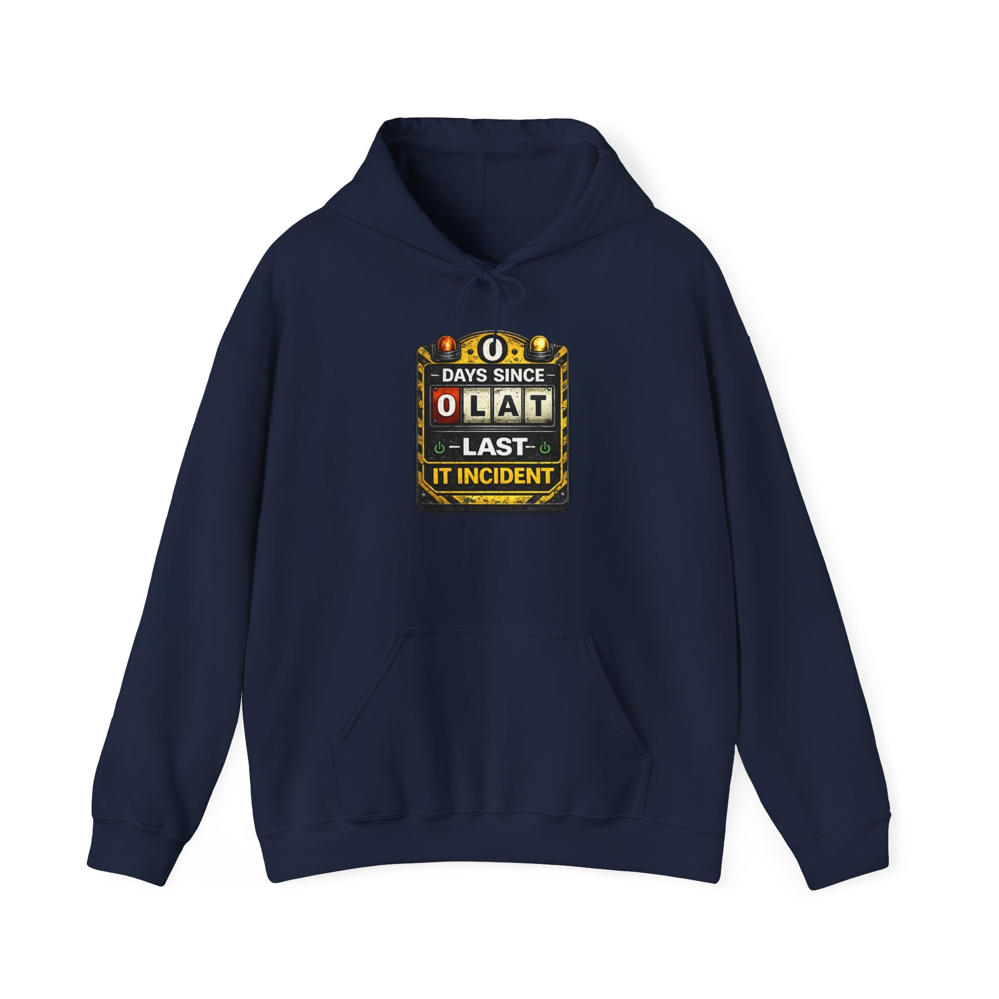 "0 Days Since Last IT Incident" Tech Humor Unisex Heavy Blend™ Hoodie