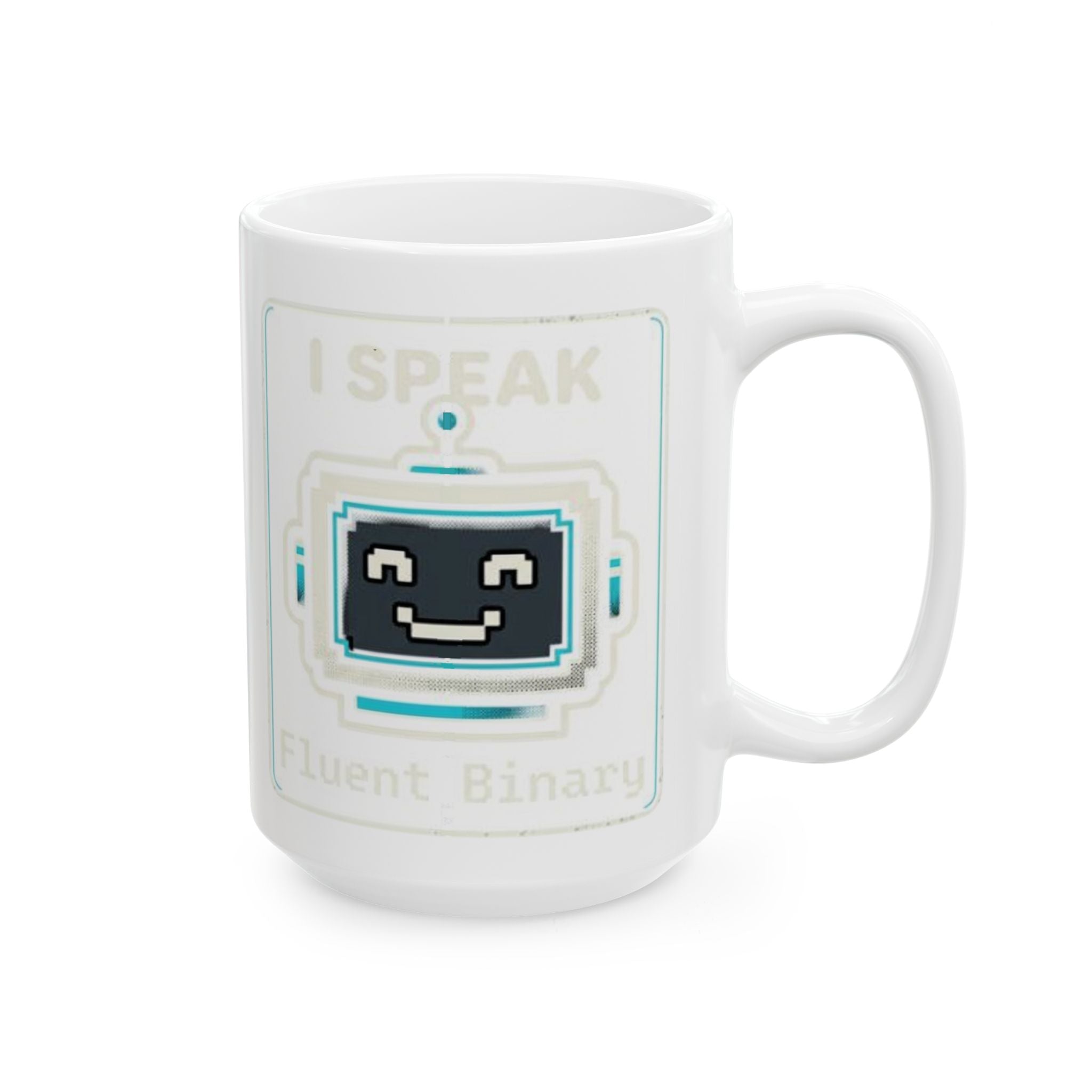 "I Speak Fluent Binary" Geek Humor Ceramic Mug, (11oz, 15oz)